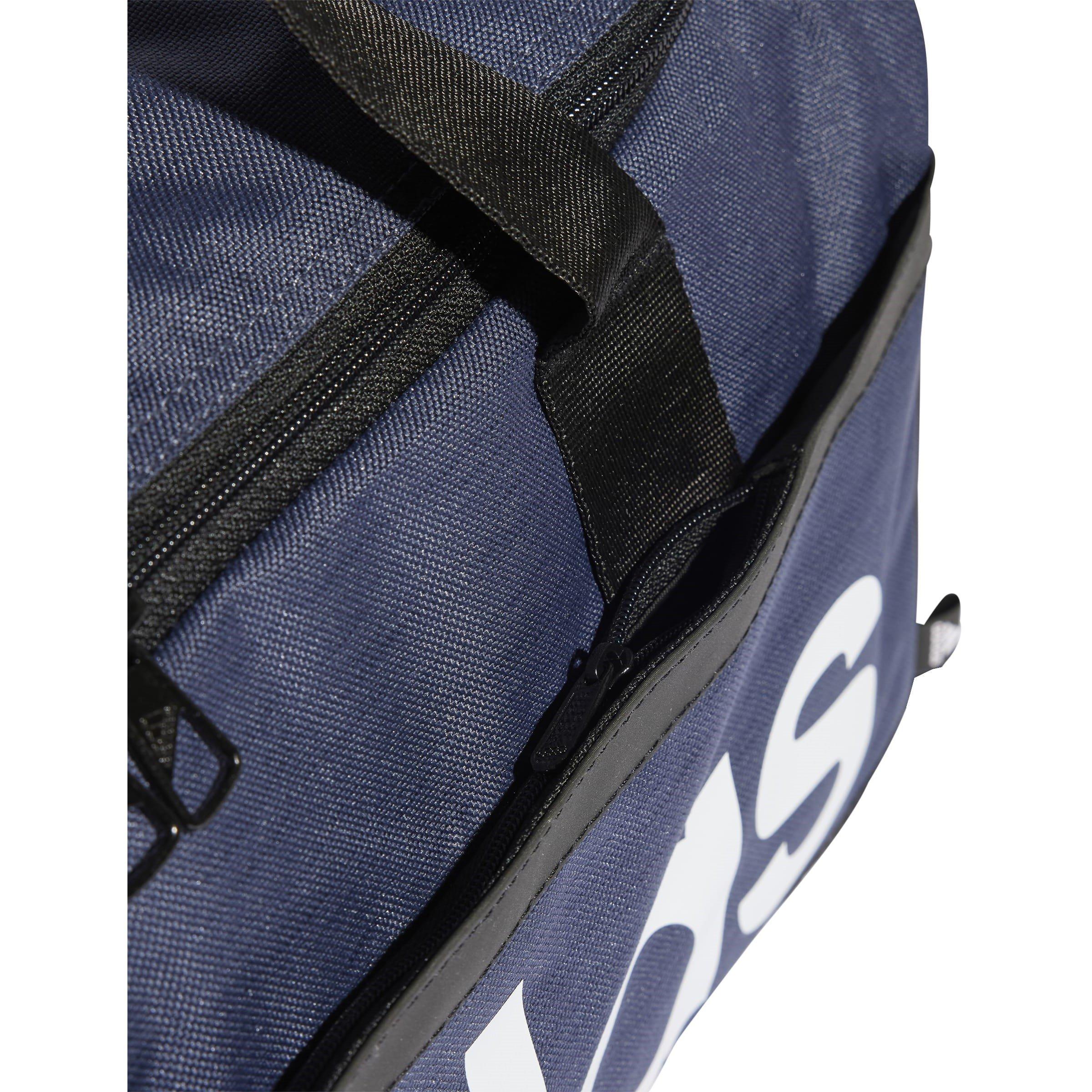 Crew Navy/White - adidas - Essentials Linear Duffle Bag Small - 5