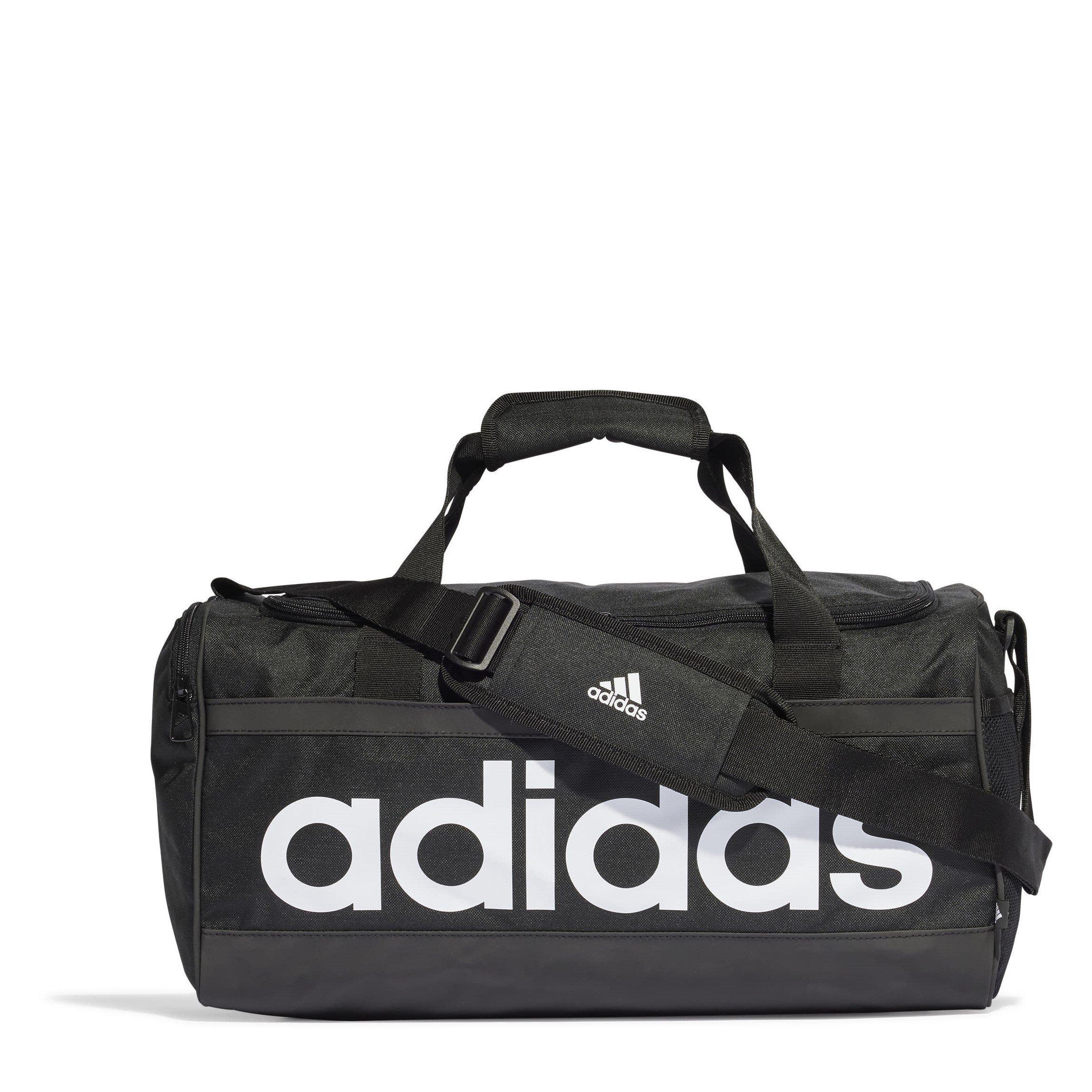 Black/White - adidas - Essentials Linear Duffle Bag Small - 1