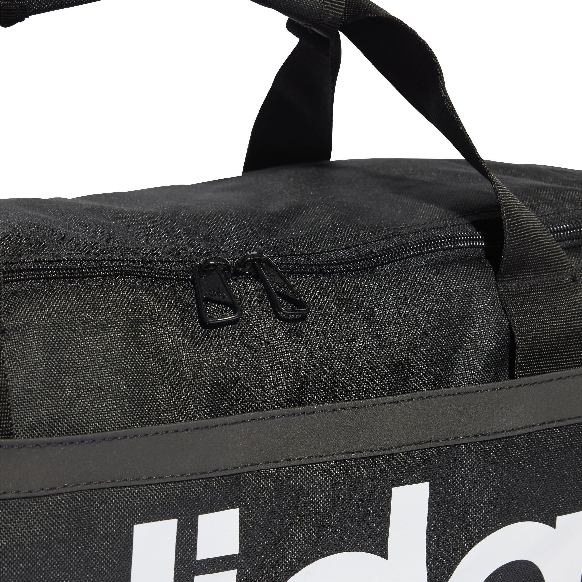 Black/White - adidas - Essentials Linear Duffle Bag Small - 5