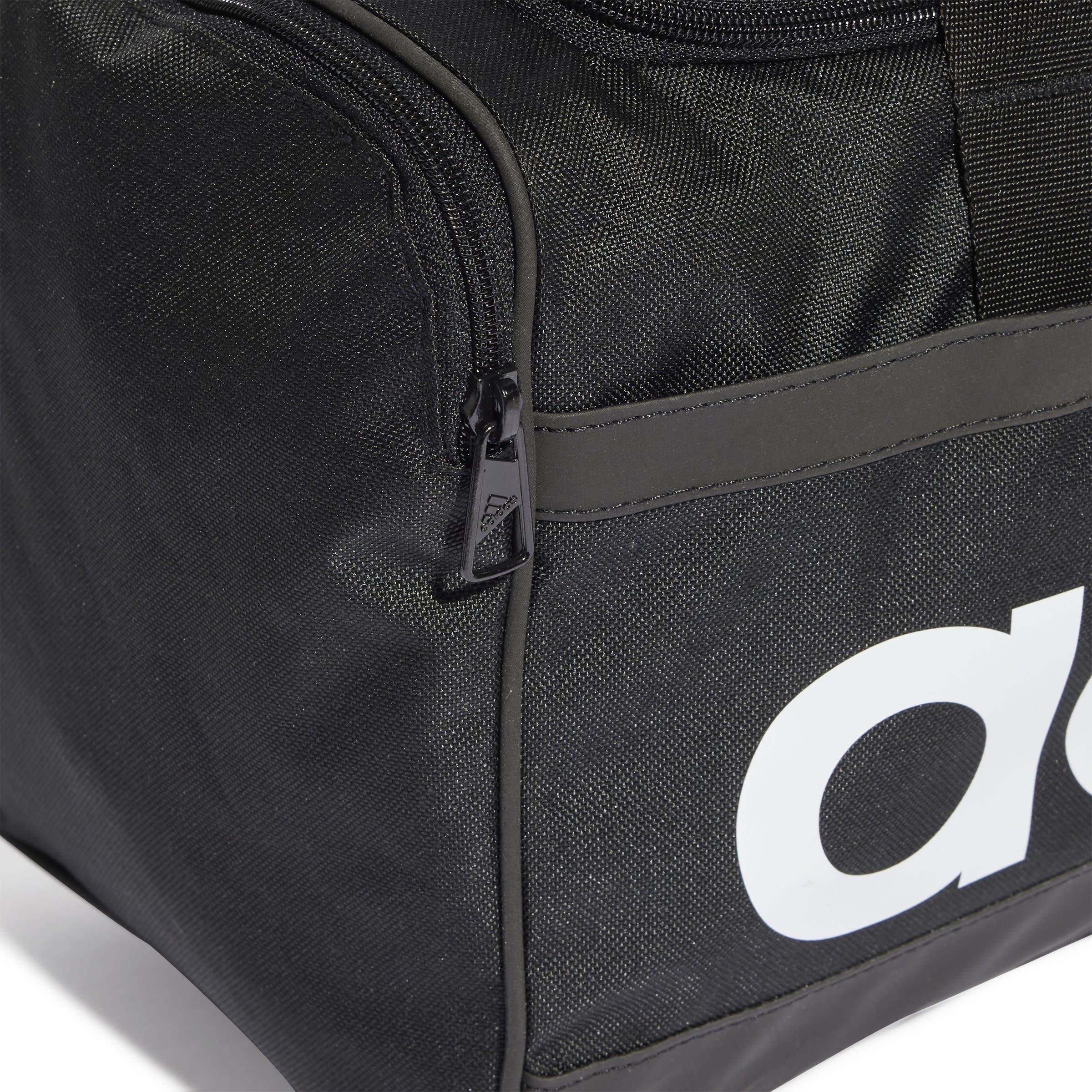 Black/White - adidas - Essentials Linear Duffle Bag Small - 6
