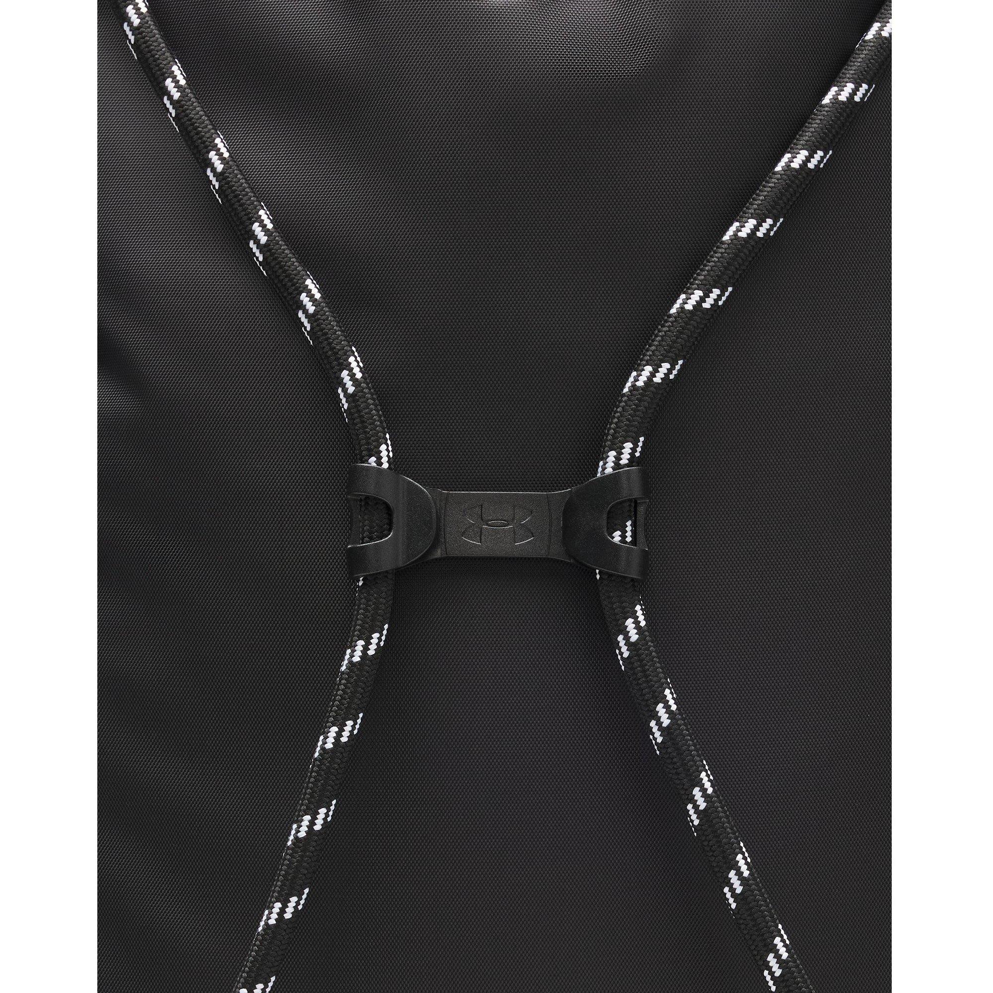 Black/Blk/White - Under Armour - Gym Drawstring Bag - 5