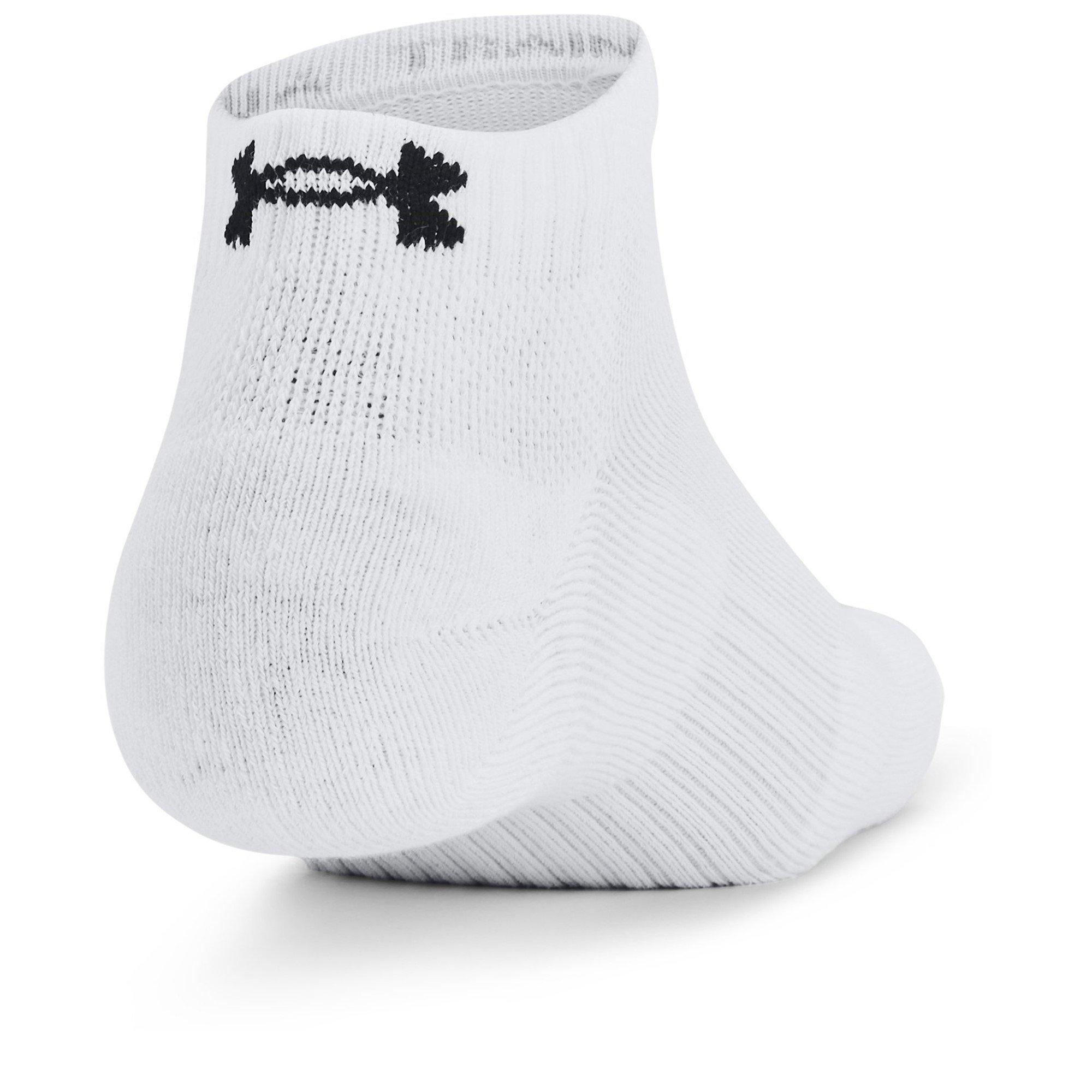 White/Wht/Black - Under Armour - Low Cut Trainer Socks - 3