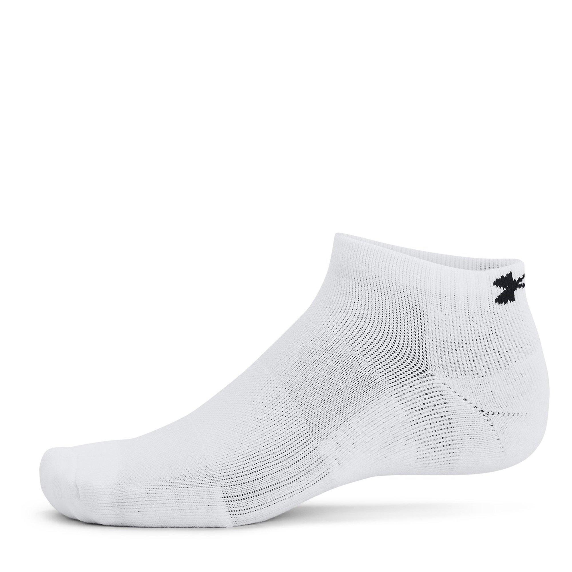 White/Wht/Black - Under Armour - Low Cut Trainer Socks - 4