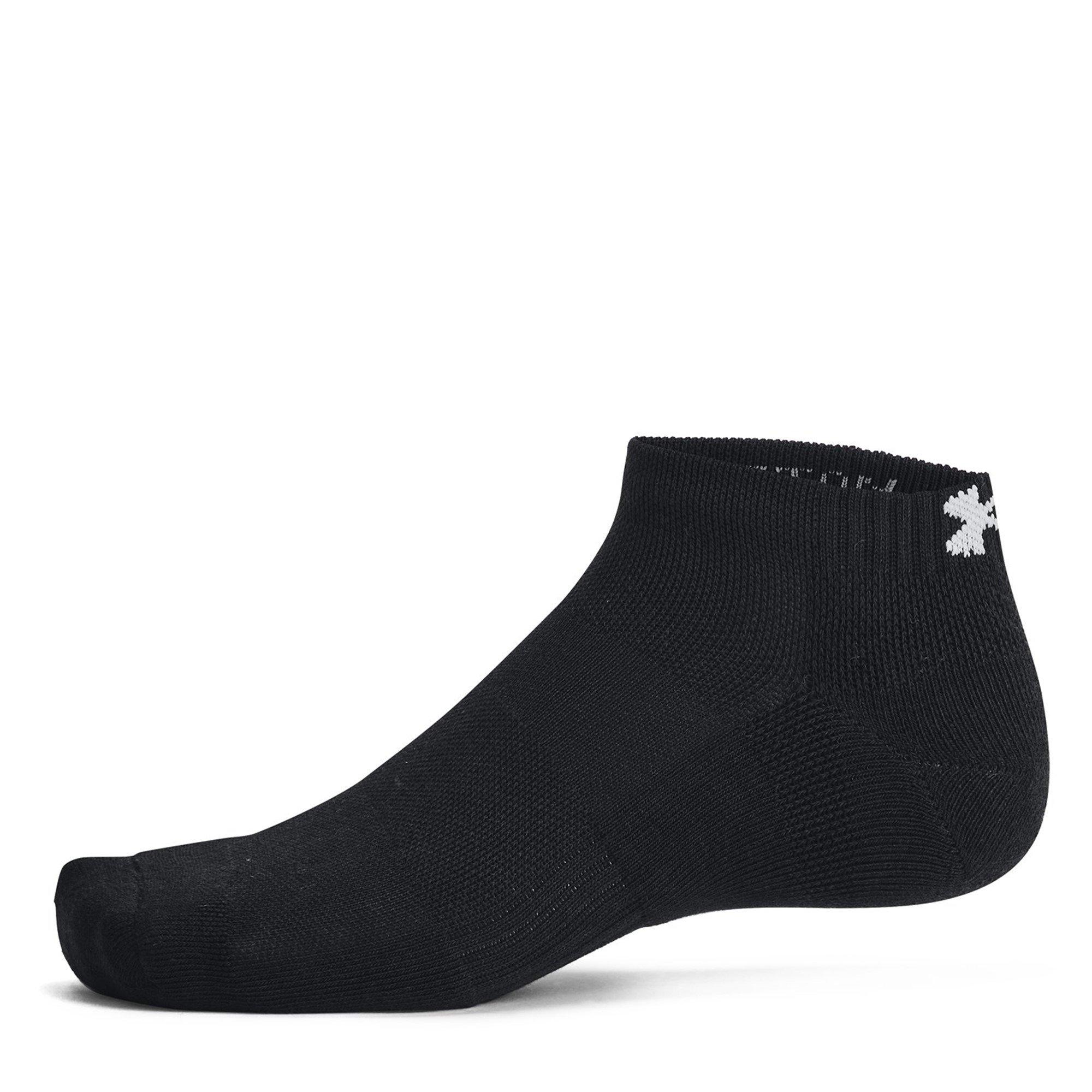 Black/Blk/White - Under Armour - Cut Trainer Socks - 3