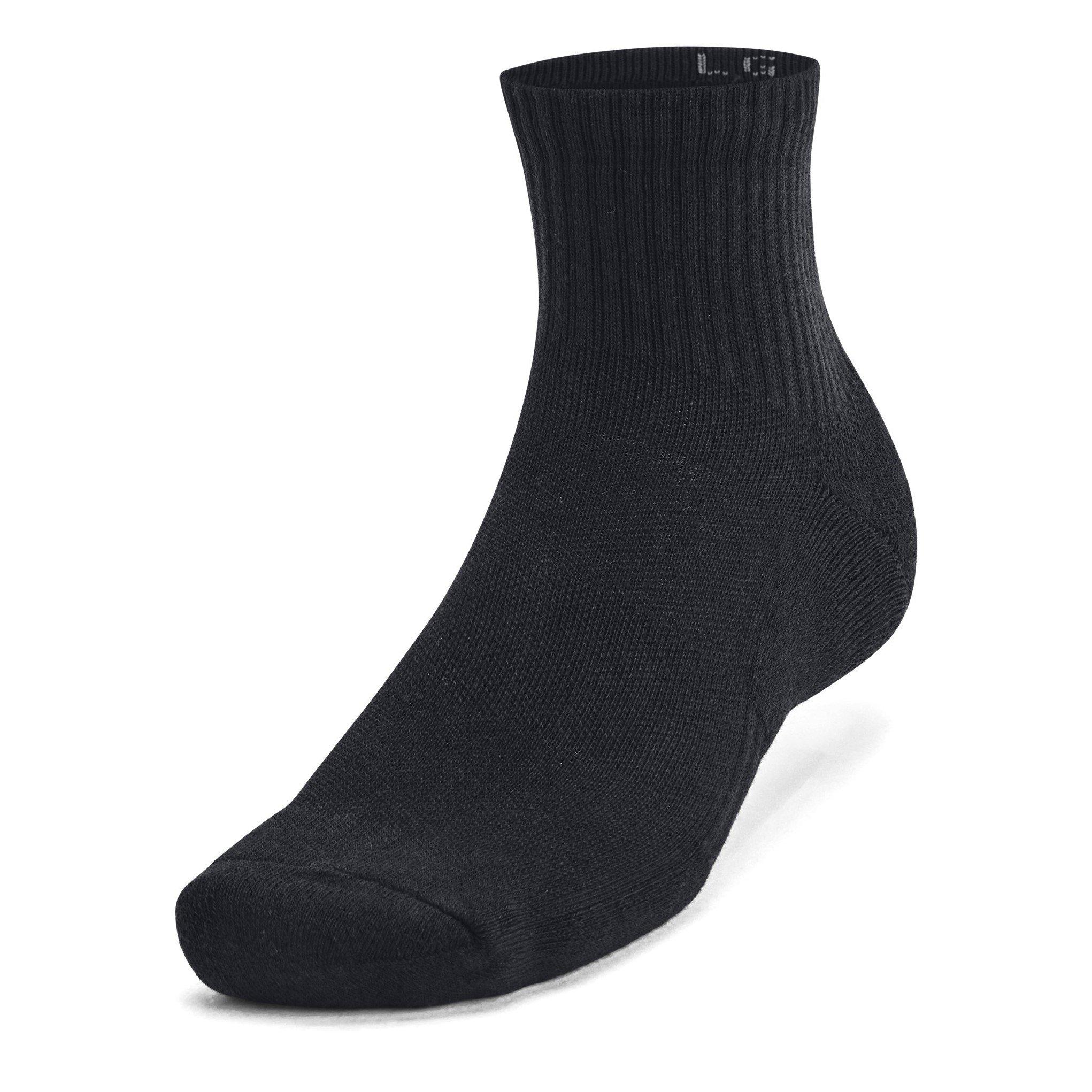 Black/Blk/White - Under Armour - Socks - 2