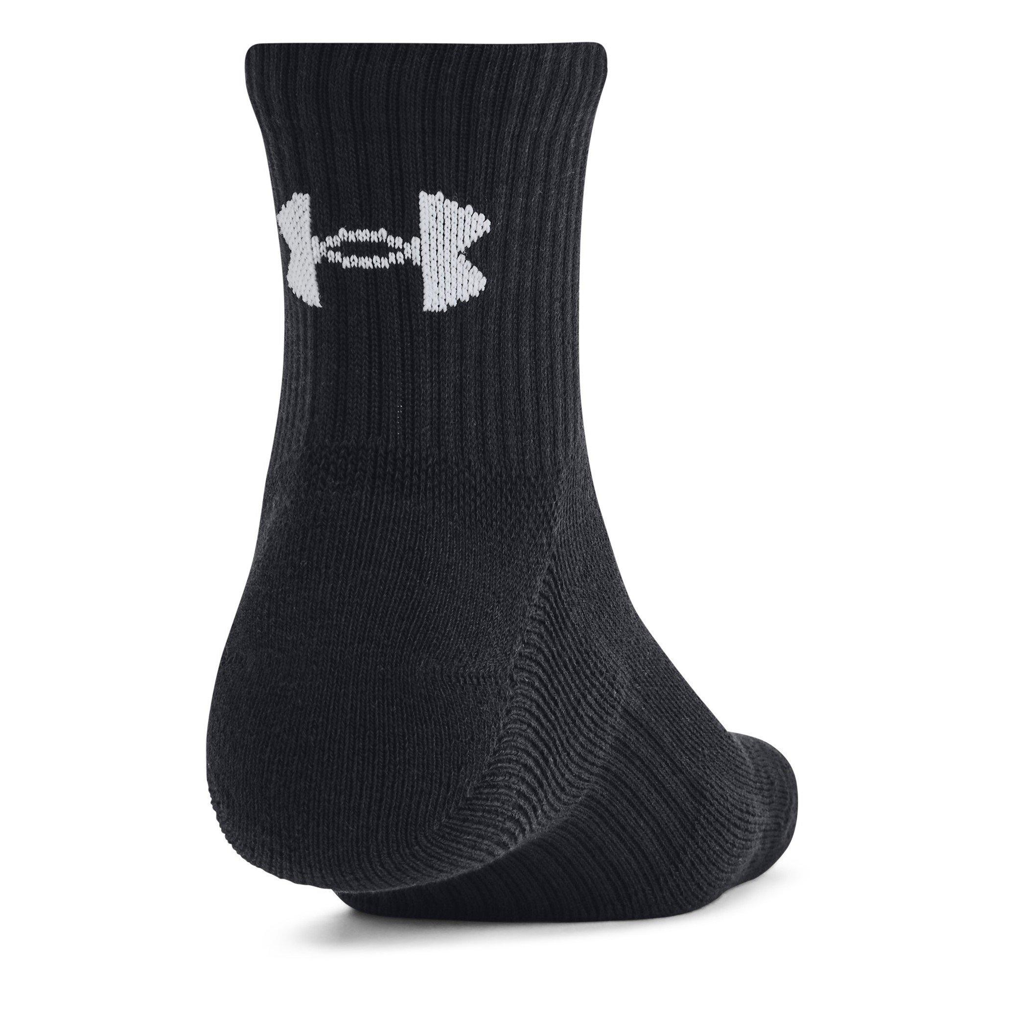 Black/Blk/White - Under Armour - Socks - 3