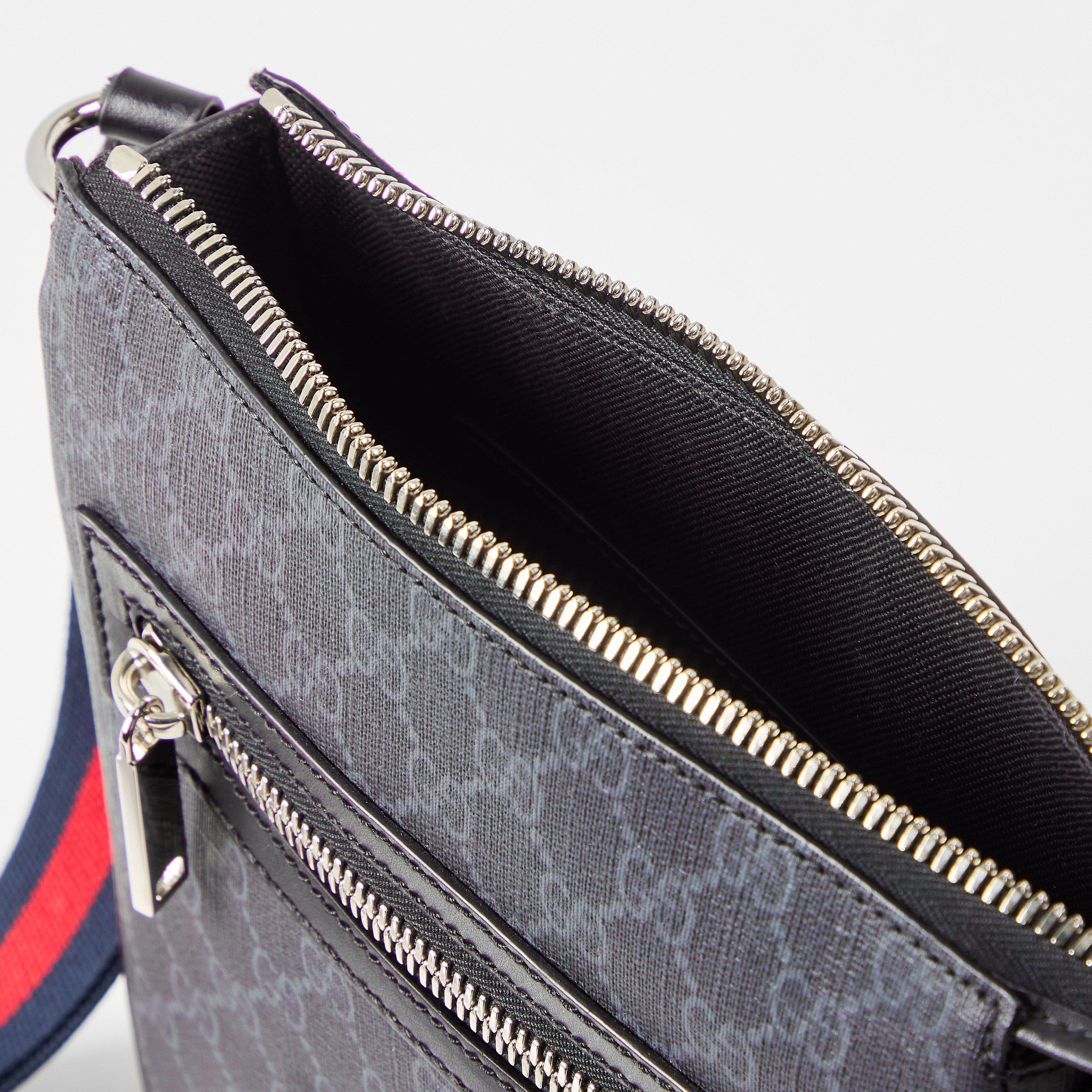 GG Black - Gucci - Men's GG Cotton Cross-Body Bag - 5