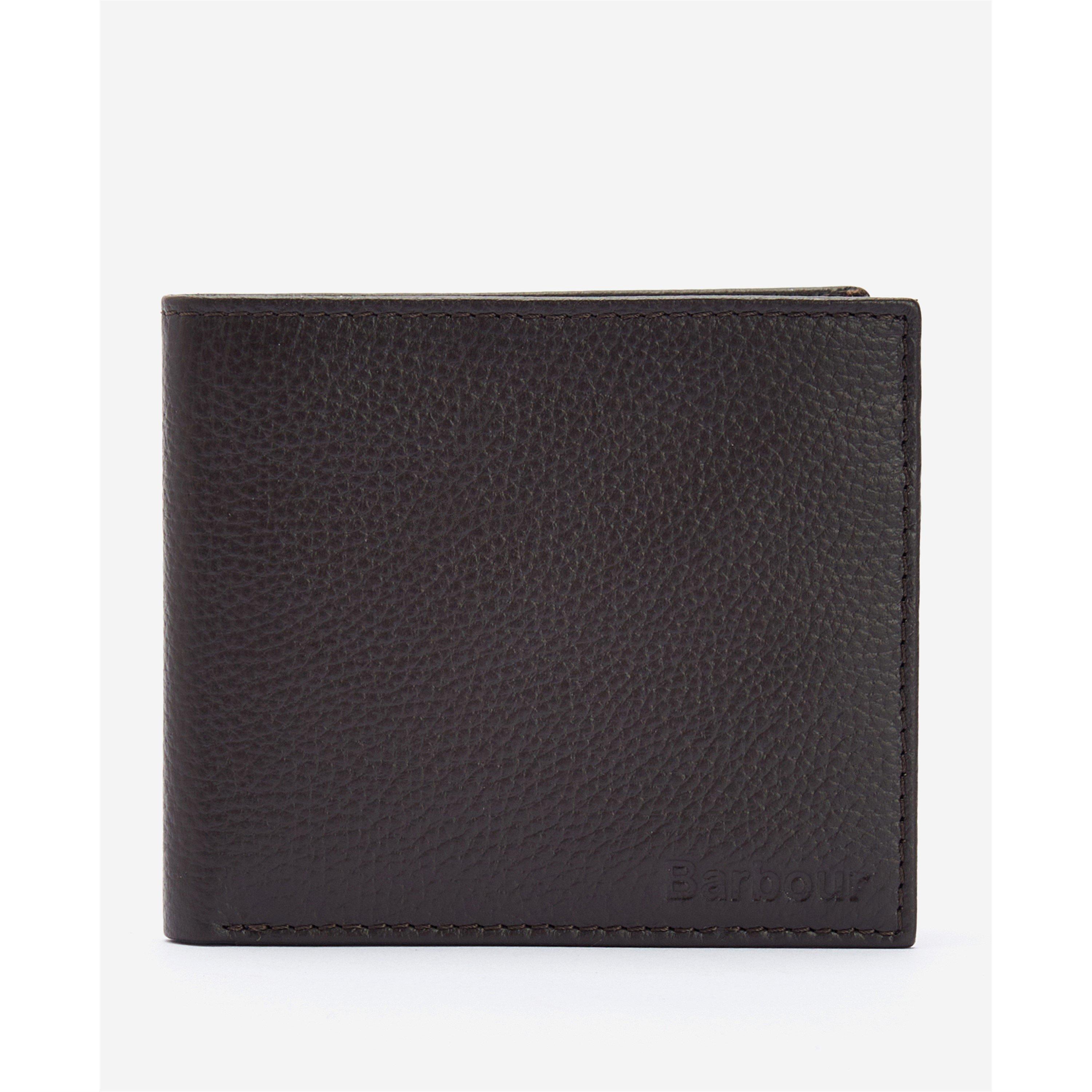 Dark Brown - Barbour - Amble Leather Billfold Wallet - 1