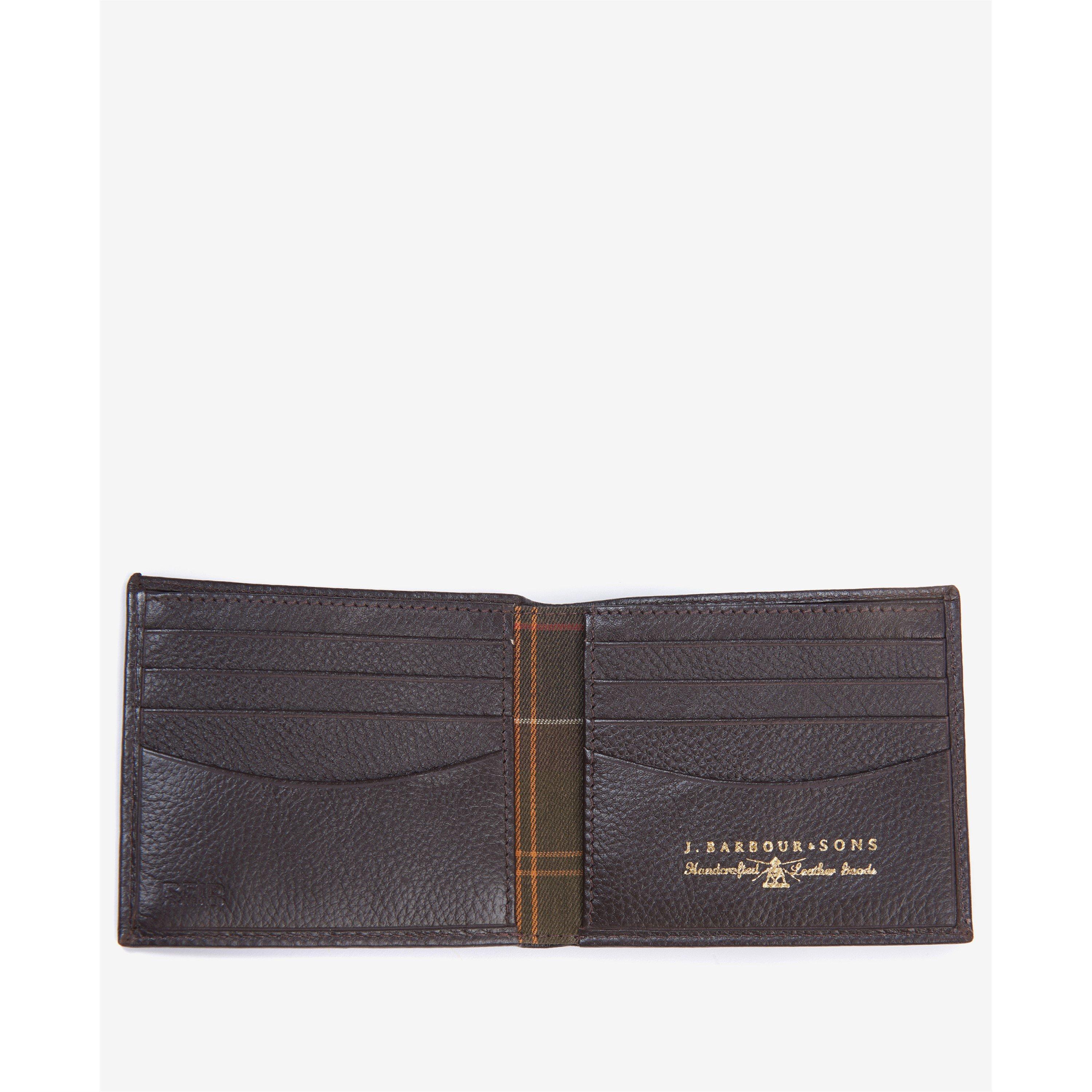 Dark Brown - Barbour - Amble Leather Billfold Wallet - 2