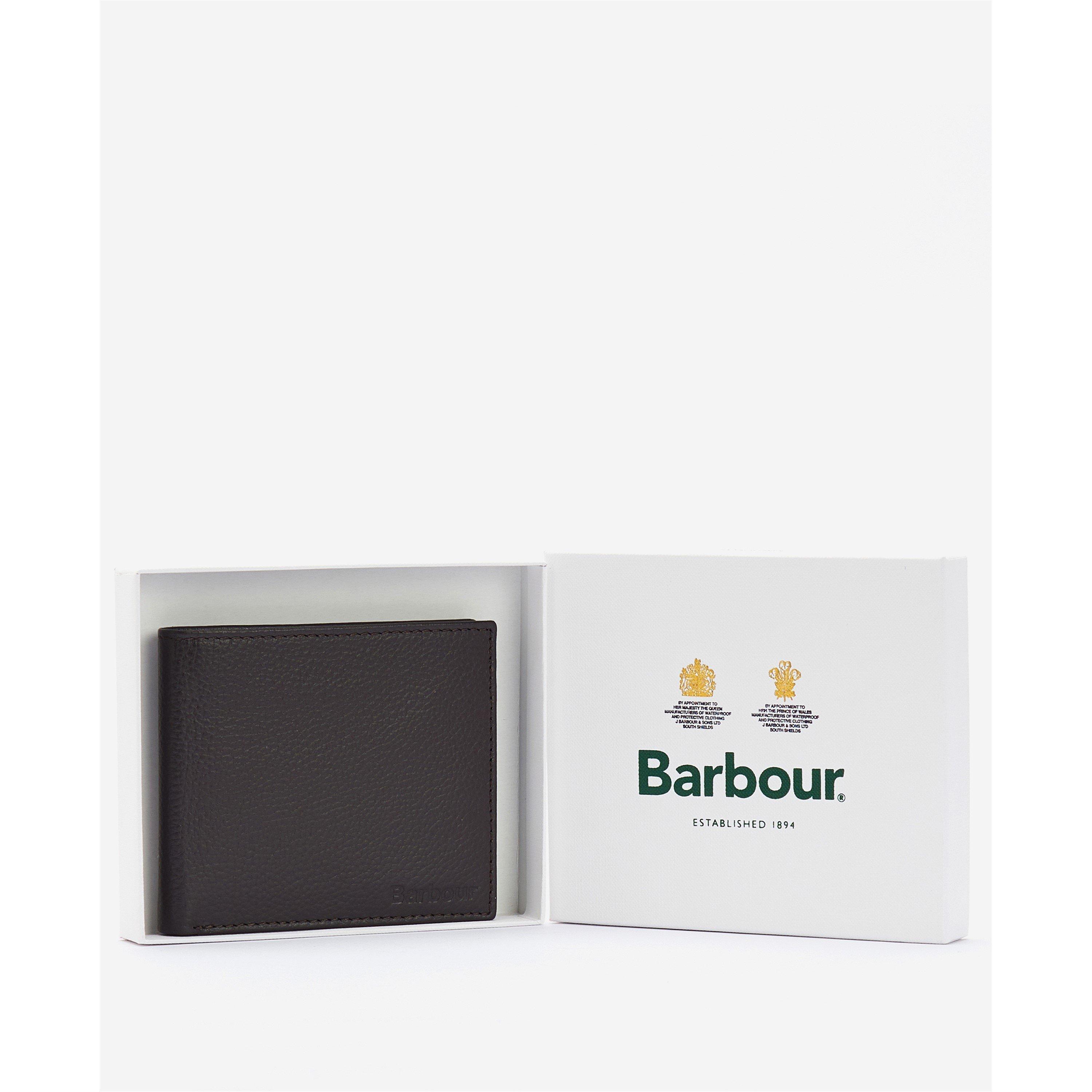 Dark Brown - Barbour - Amble Leather Billfold Wallet - 3