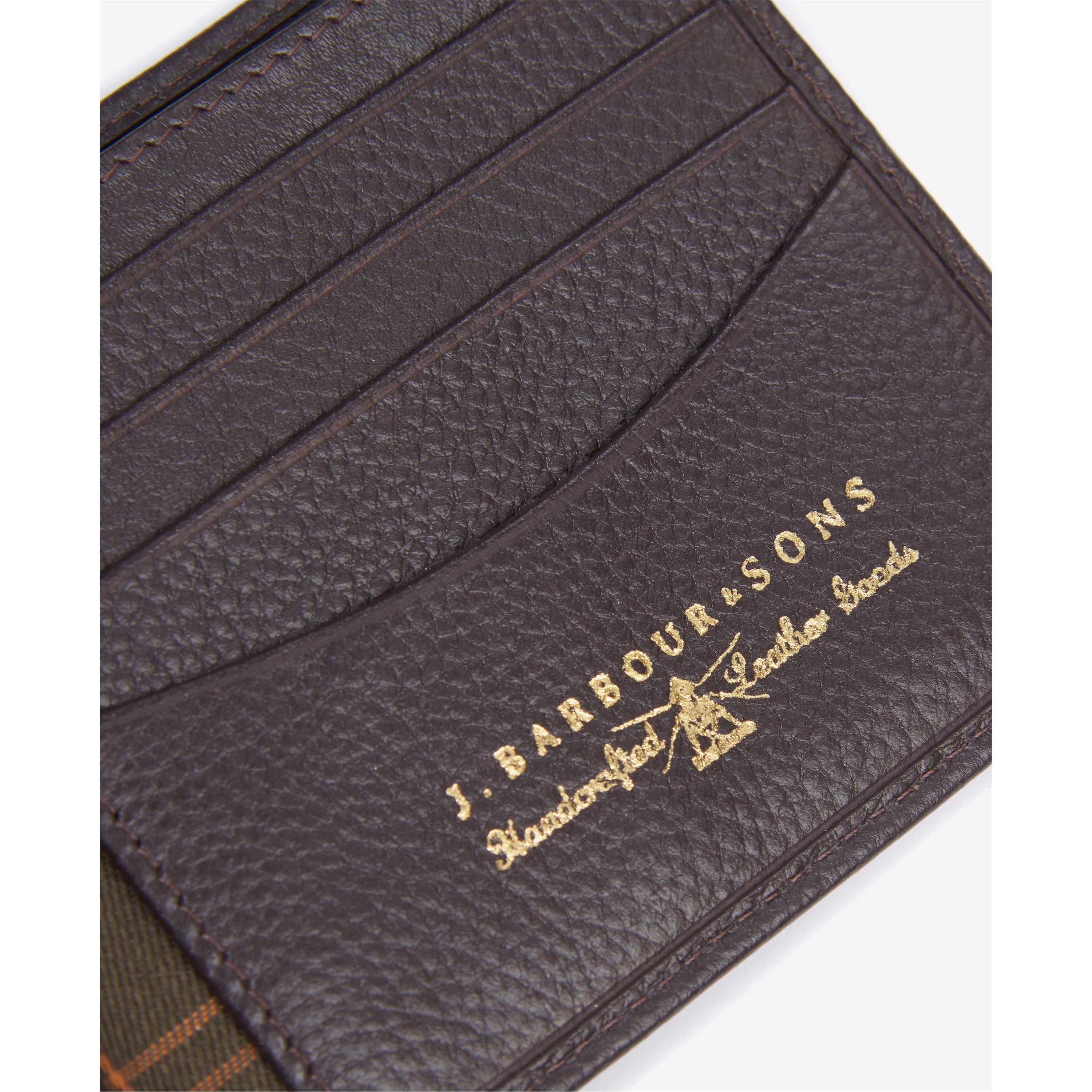 Dark Brown - Barbour - Amble Leather Billfold Wallet - 4