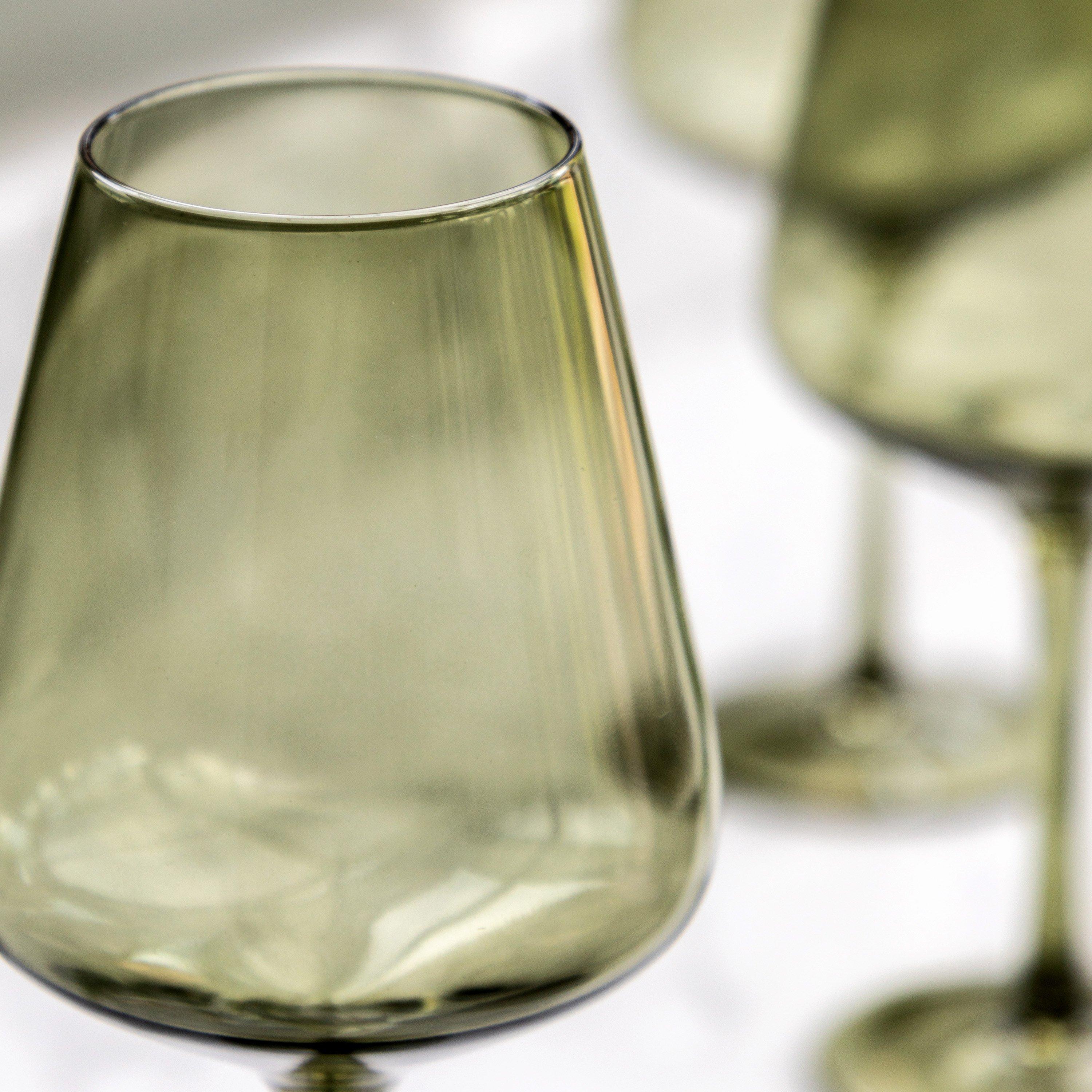 Smokey Green - Gallery - Wine Glass Smokey Green (4pk) - 3