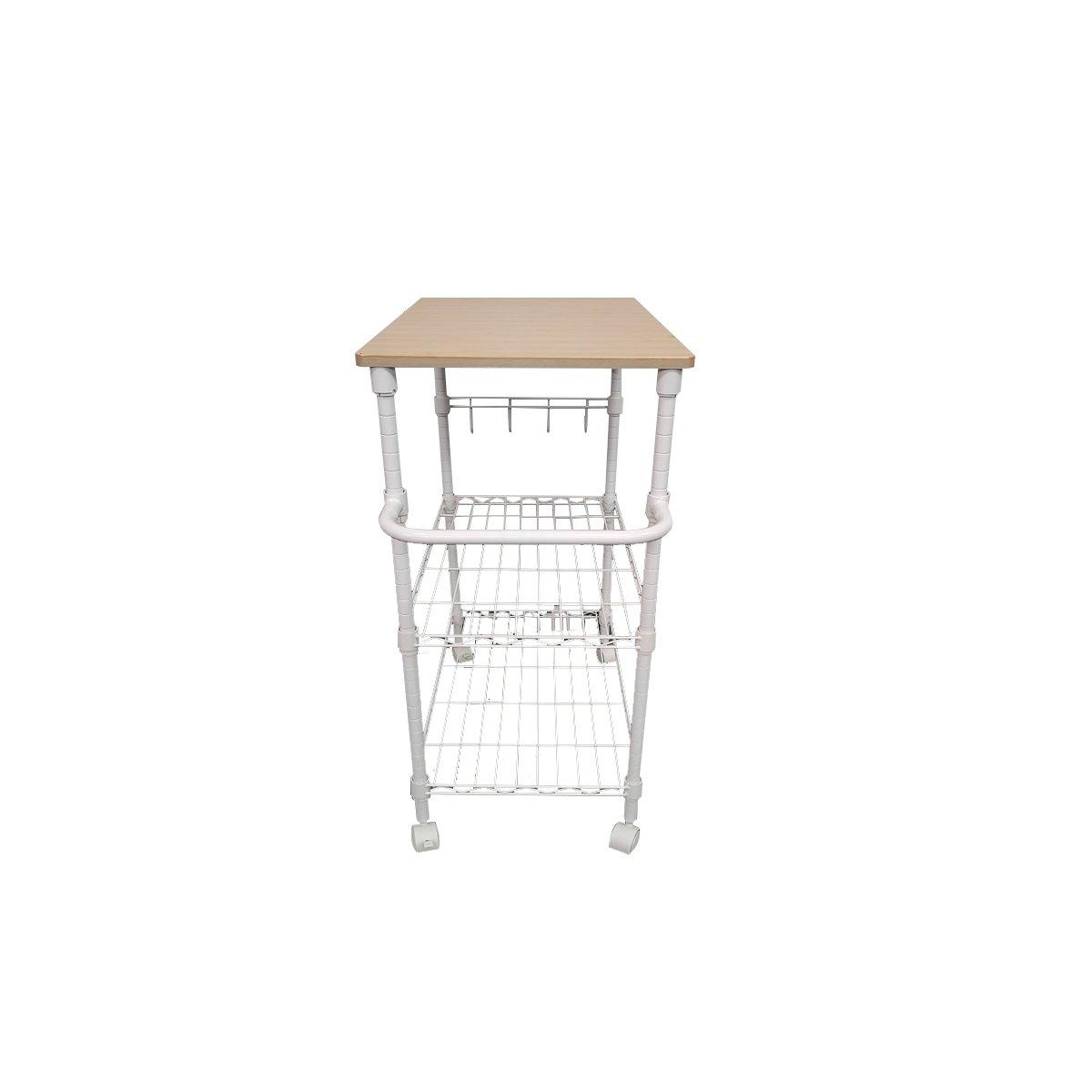Bianco - ALVOROG - LOCKNE Trolley 3 Tier with Castors - 2