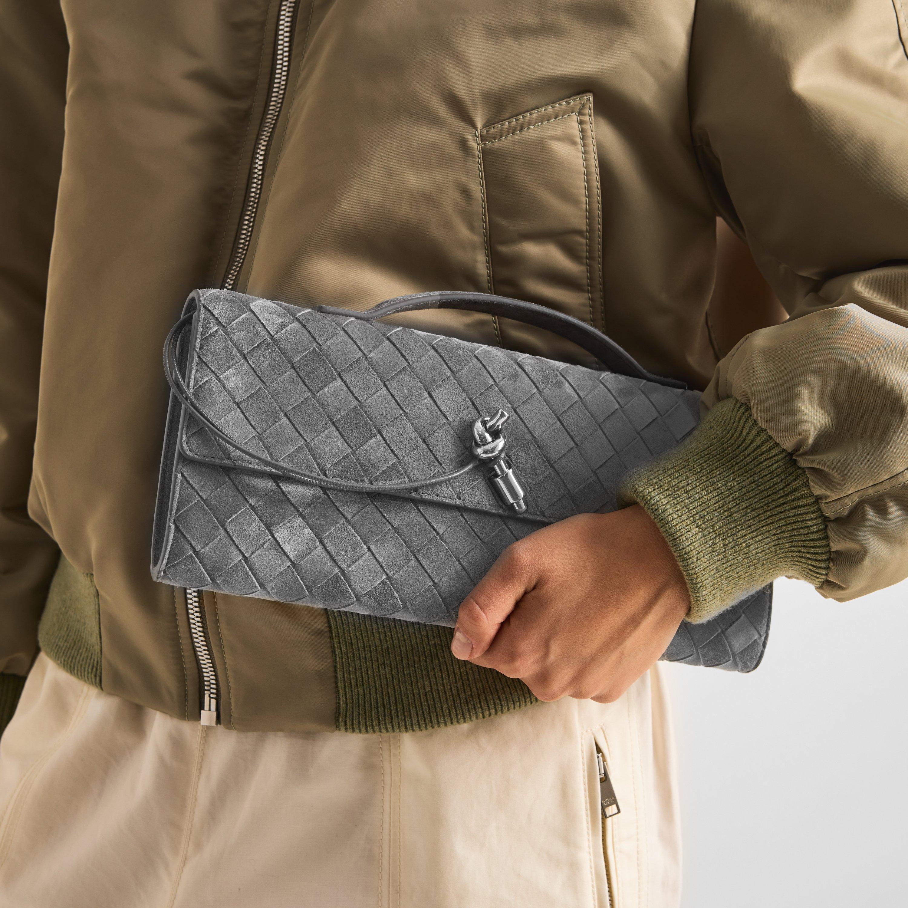 Obsidian Grey - Bottega Veneta - Andiamo Clutch - 3