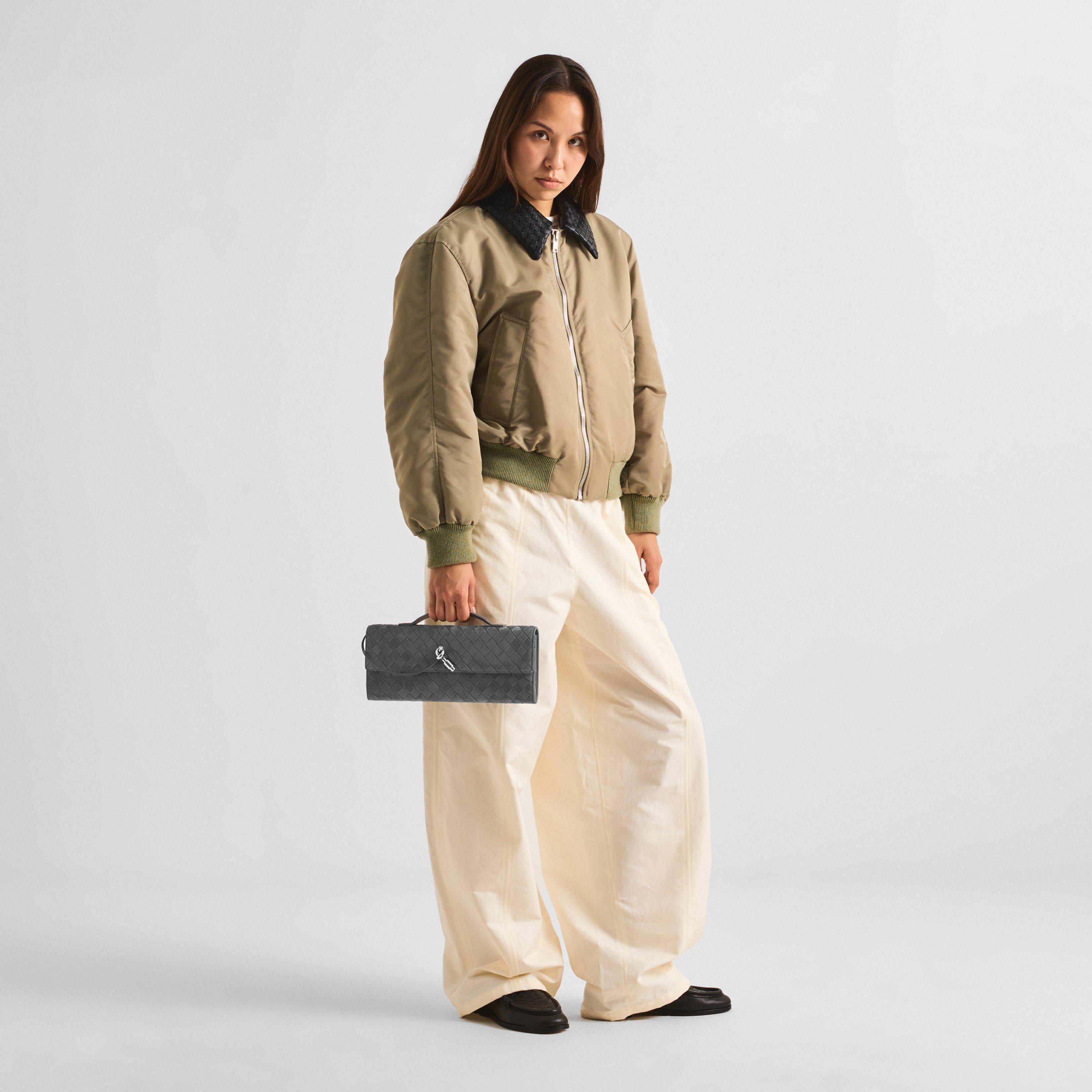 Obsidian Grey - Bottega Veneta - Andiamo Clutch - 4