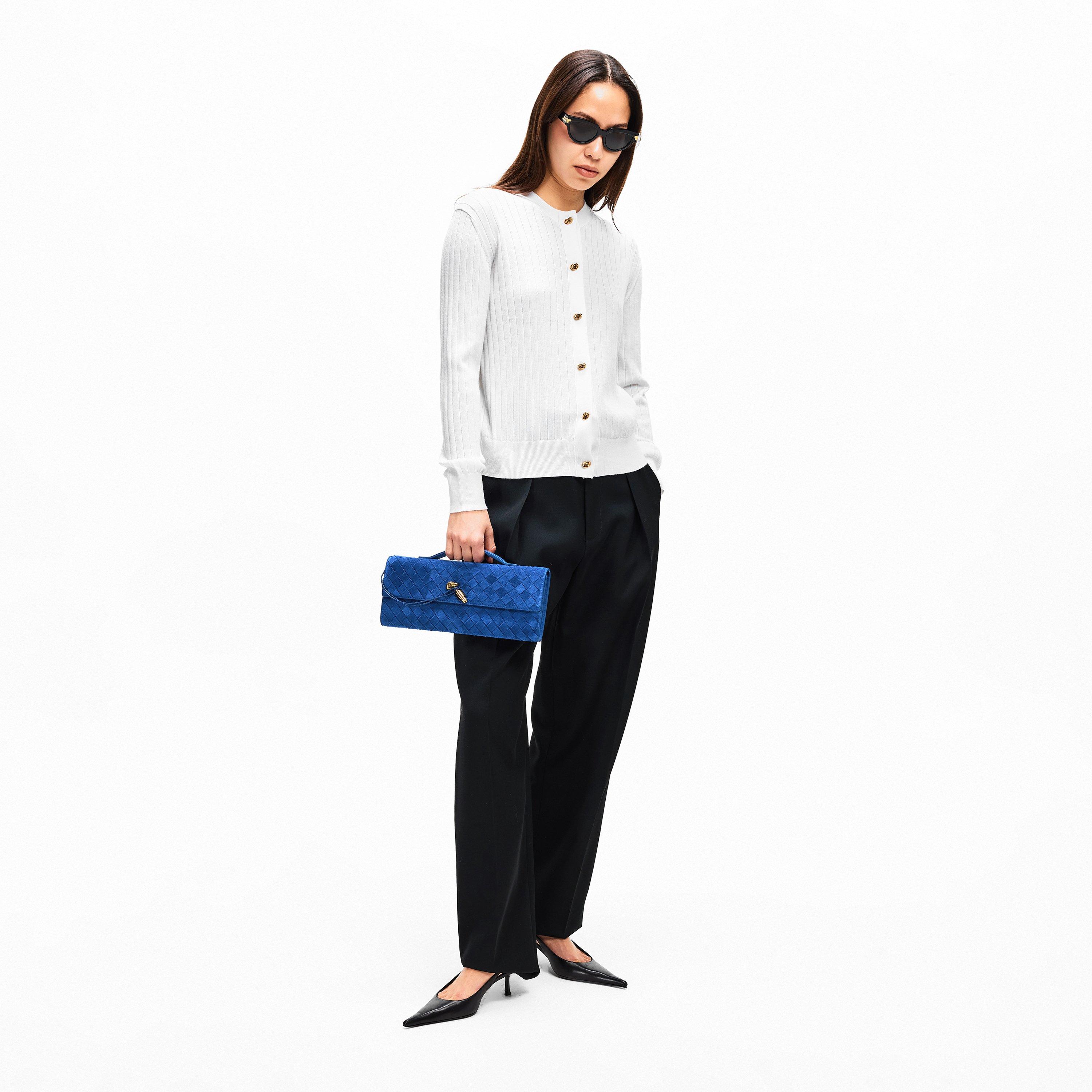 Blue Royal - Bottega Veneta - Andiamo Clutch - 6