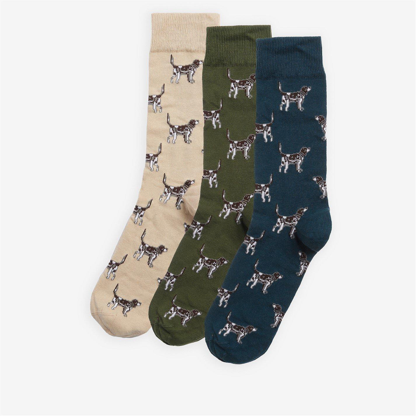Forest Mist - Barbour - Pointer Dog Socks Gift Box - 3