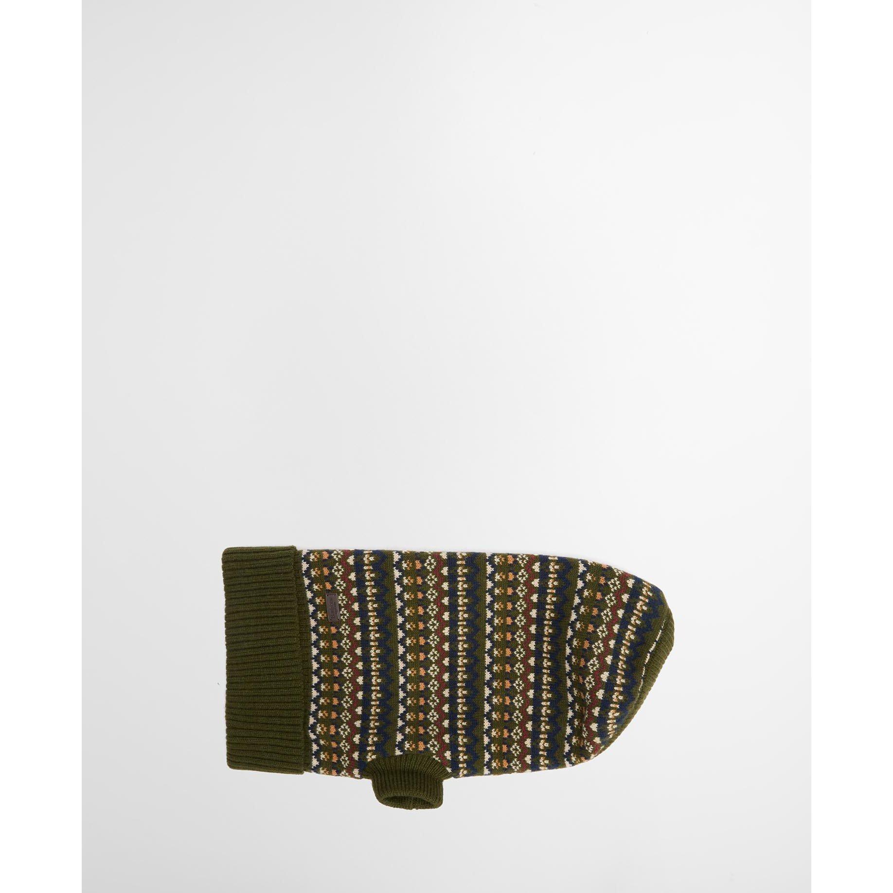 Olive - Barbour - Marlow Fair Isle Dog Jumper - 1