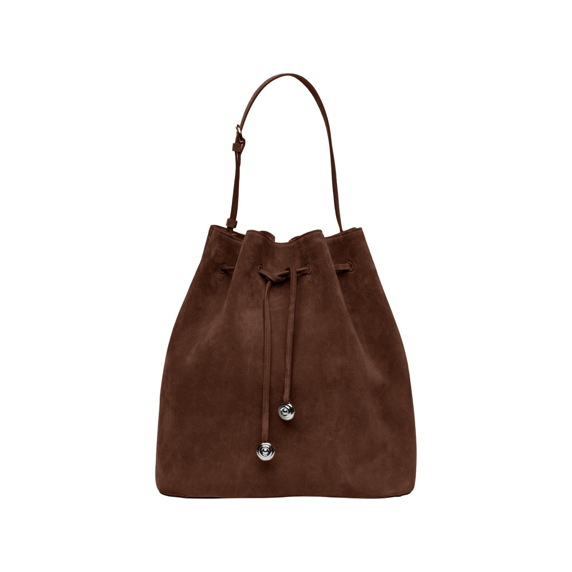 Liffner Charm Bucket - Drk Brwn Suede