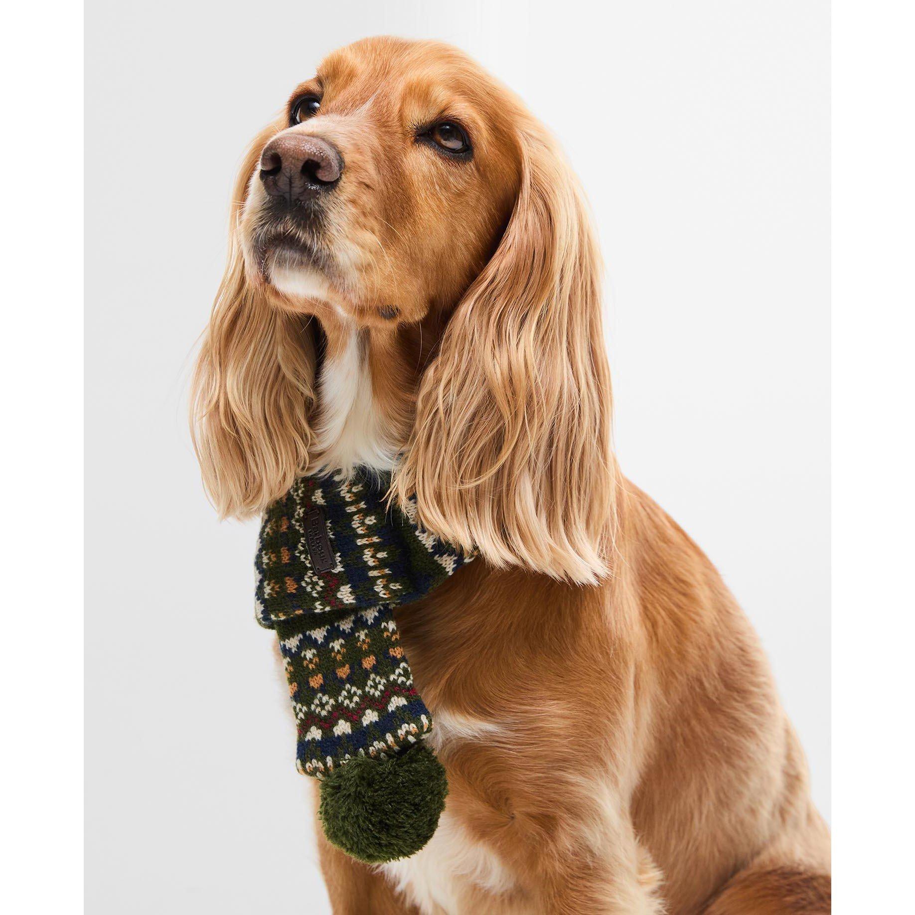 Olive - Barbour - Marlow Fair Isle Dog Scarf - 4