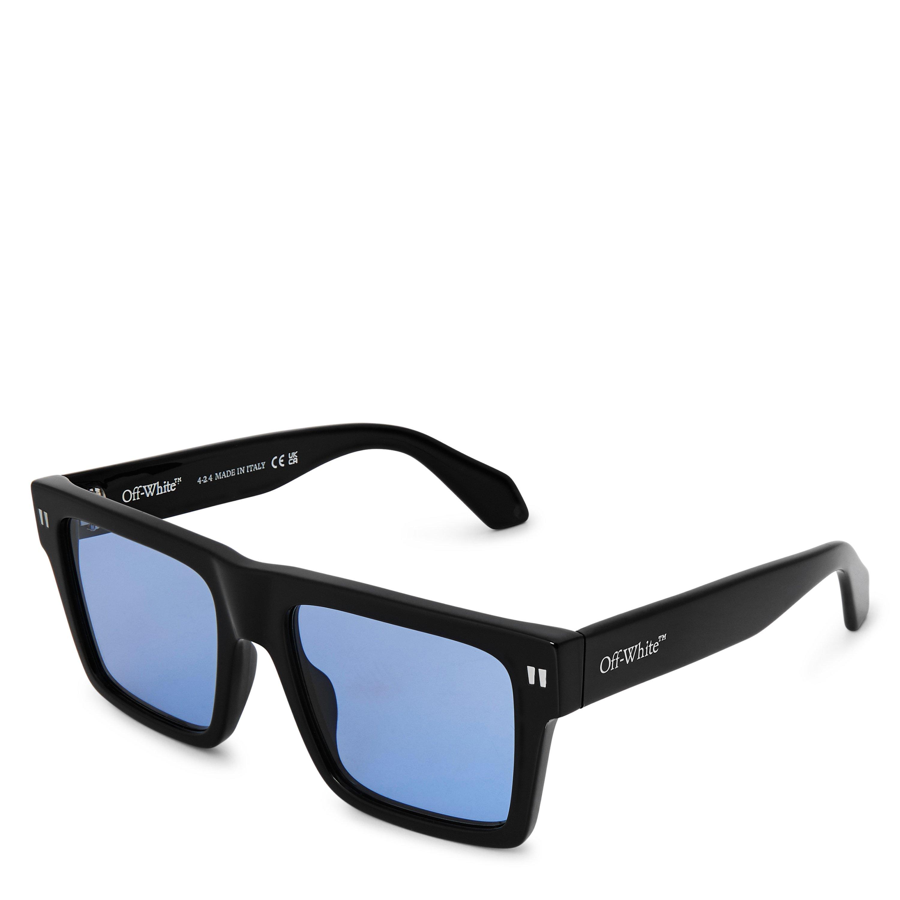 Off White  Uv Protection Round Sunglasses - Black/Blue