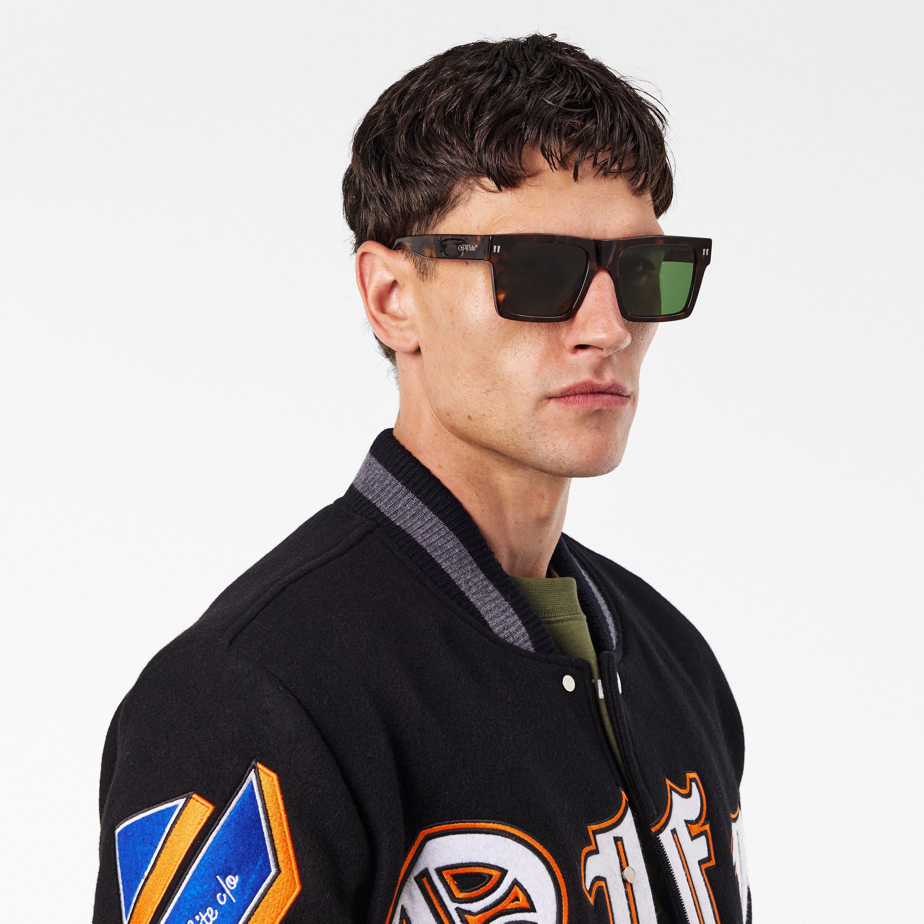 Havana/Green - Off White - UV Protection Round Sunglasses - 3