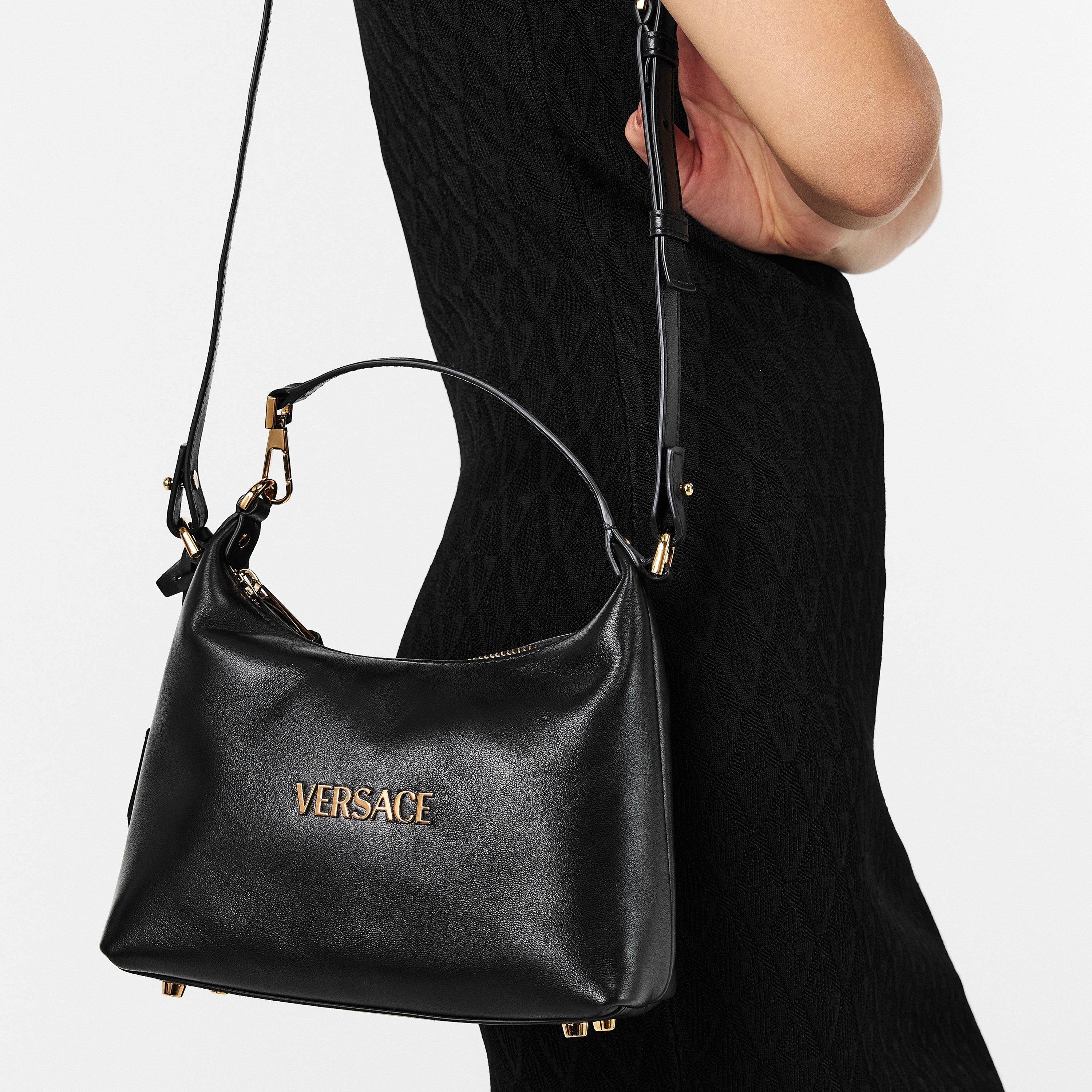 Black/Gold - Versace - Women's Top Handle Bag - 3