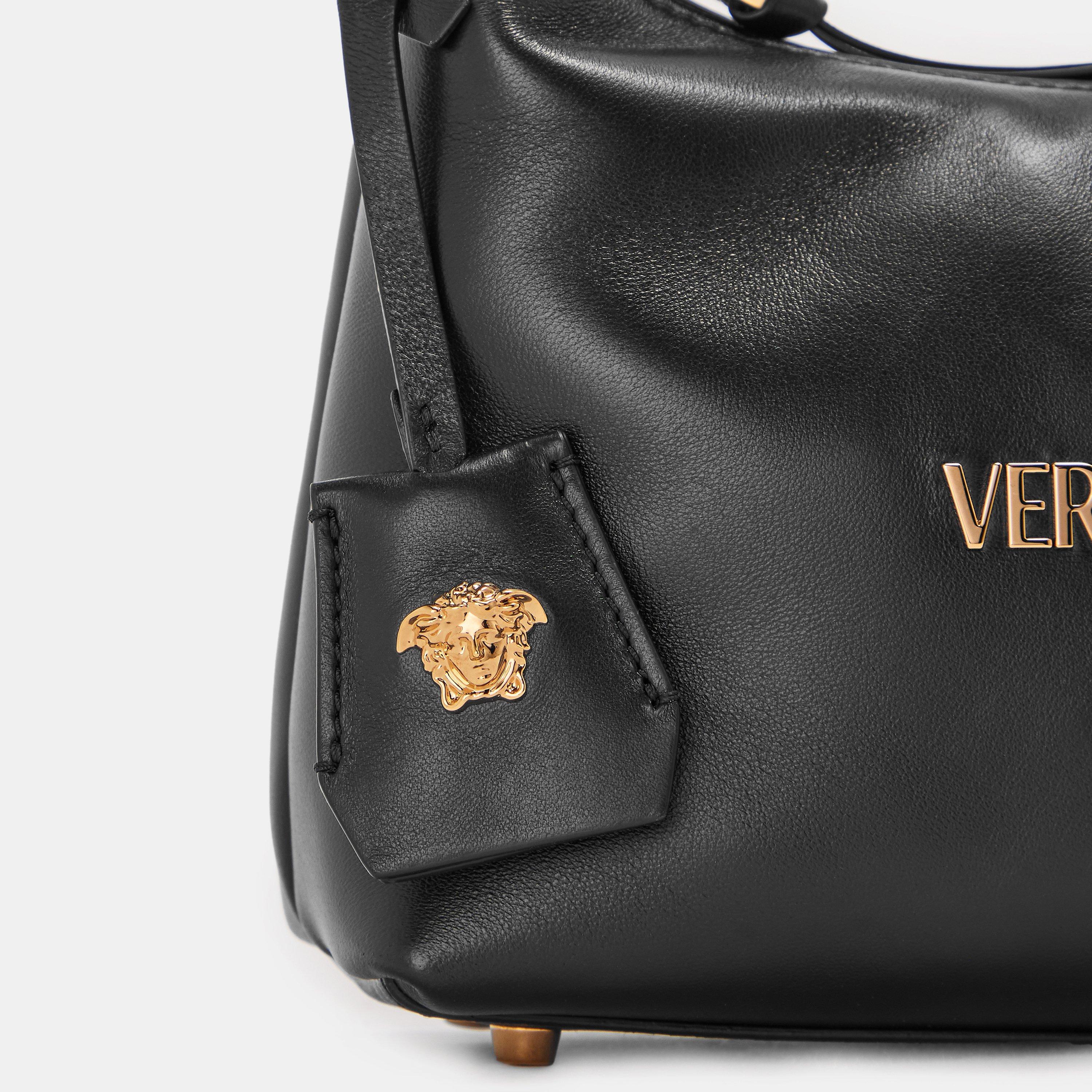 Black/Gold - Versace - Women's Top Handle Bag - 4
