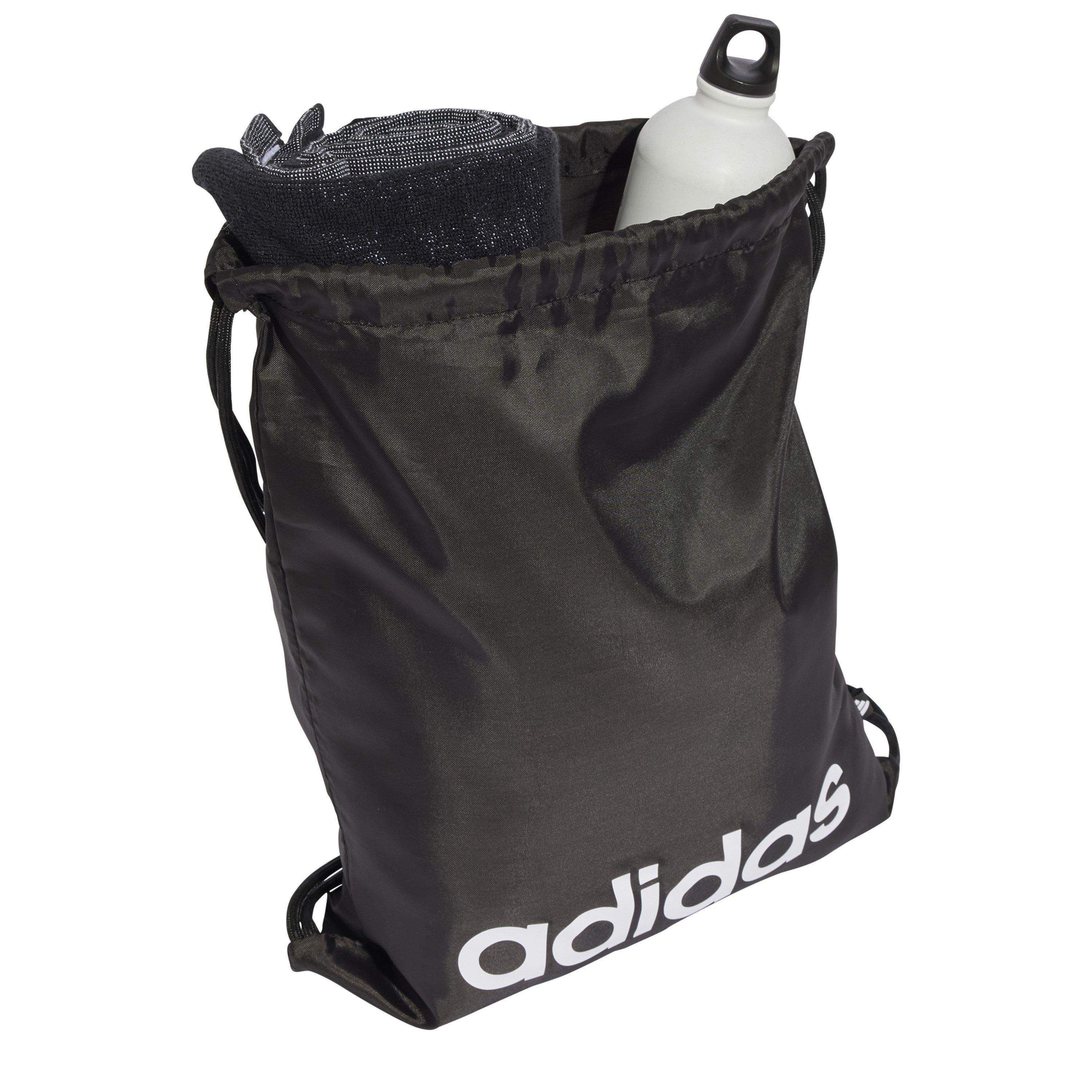 Black/White - adidas - Essentials Linear Gym Sack - 4