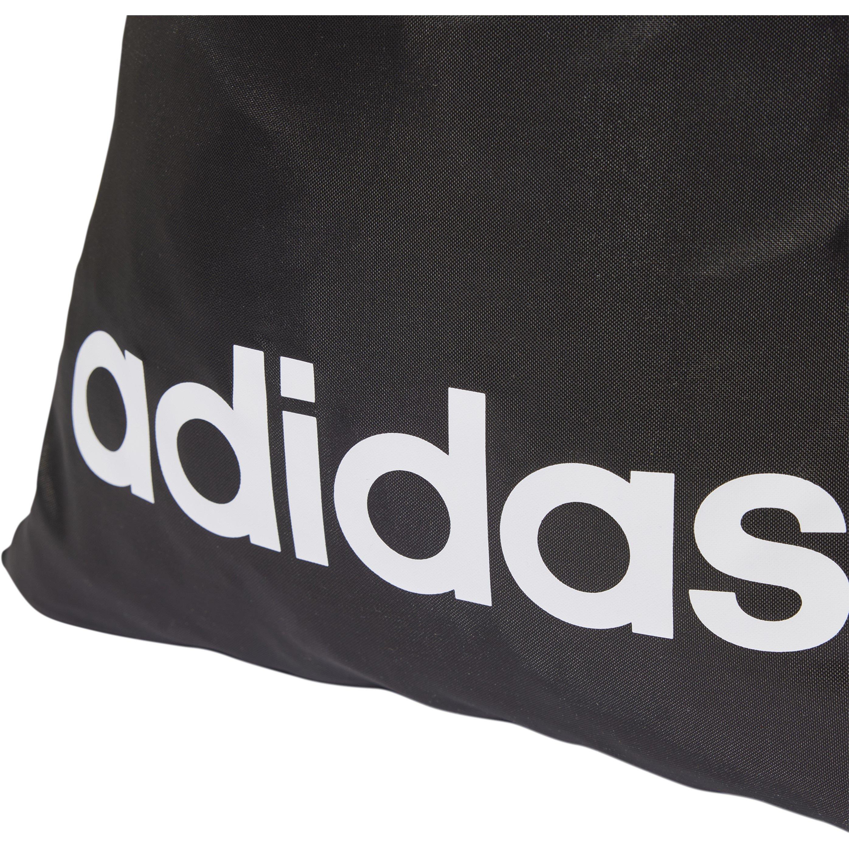 Black/White - adidas - Essentials Linear Gym Sack - 5