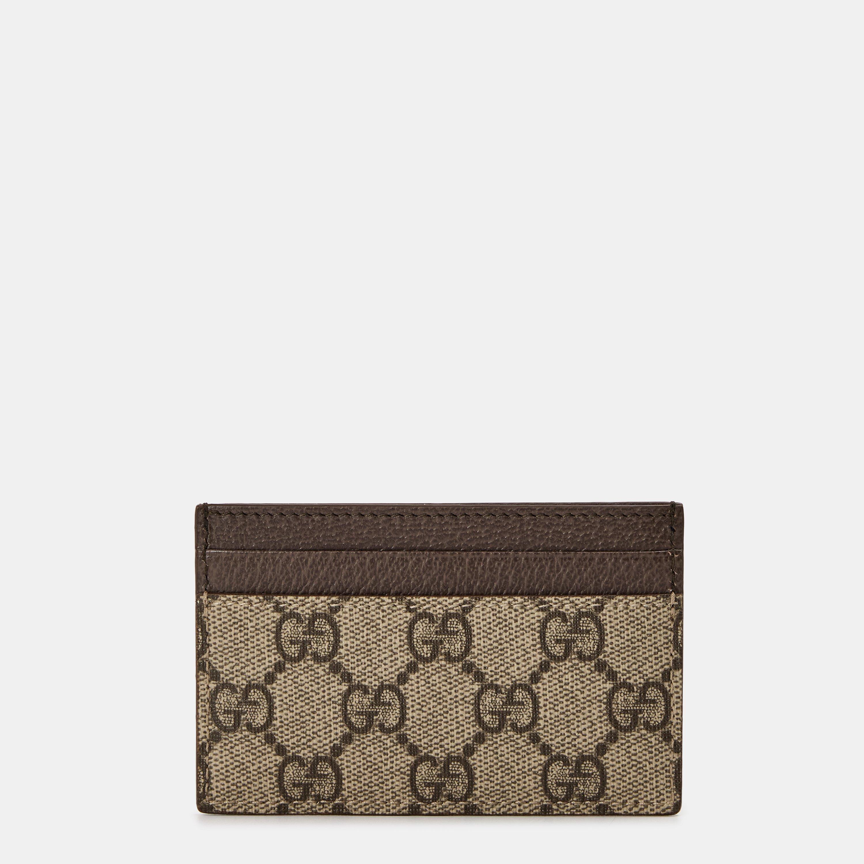 Beige - Gucci - Men's GG Monogram Canvas Card Holder - 2
