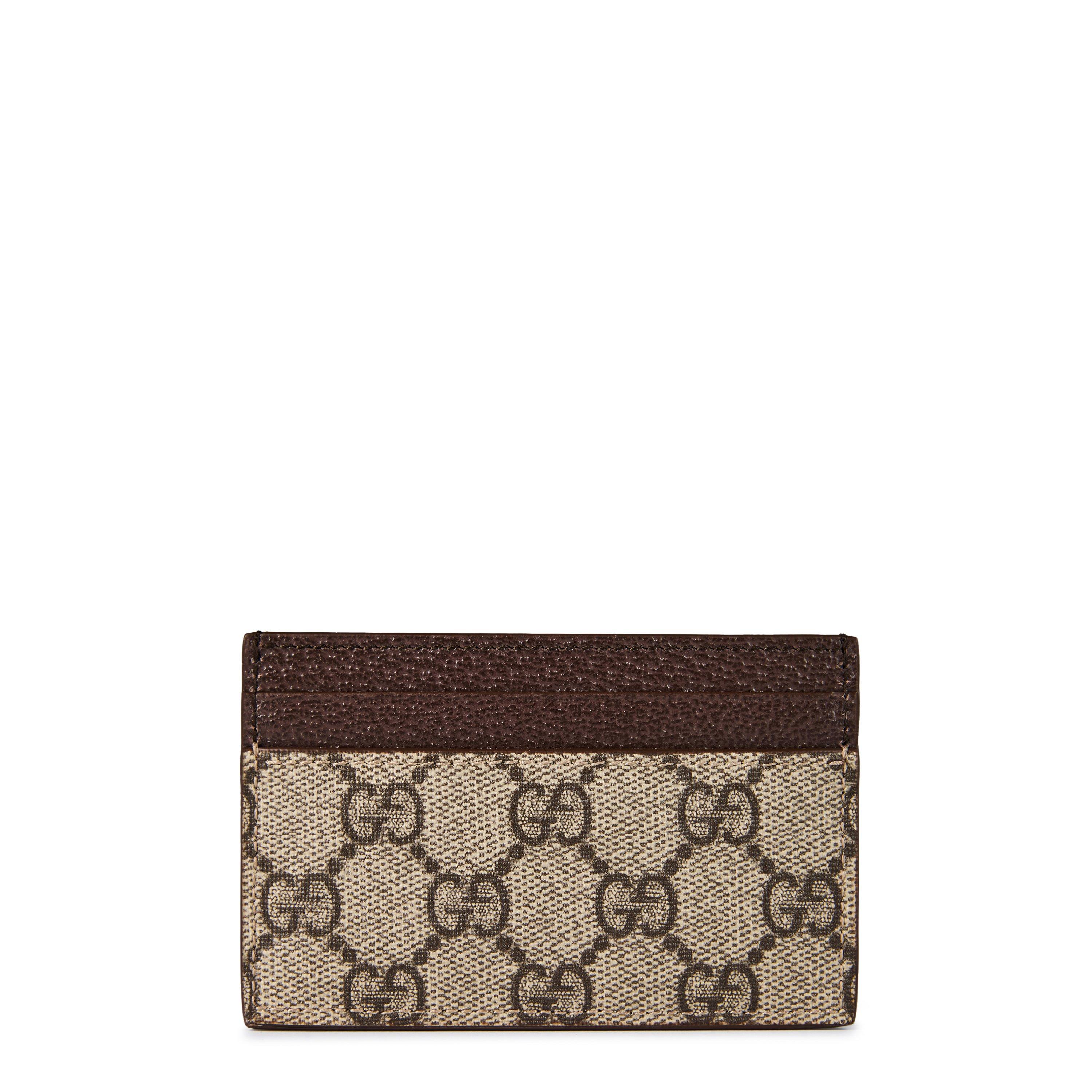 Beige - Gucci - Men's GG Monogram Canvas Card Holder - 4