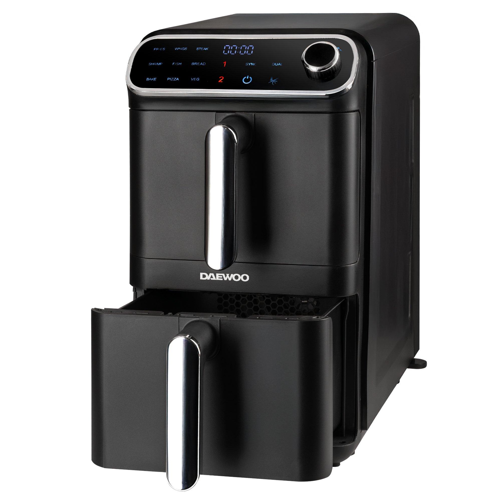 Black - Daewoo Electricals - DAEWOO 11L DOUBLE STACK AIR FRYER - 1