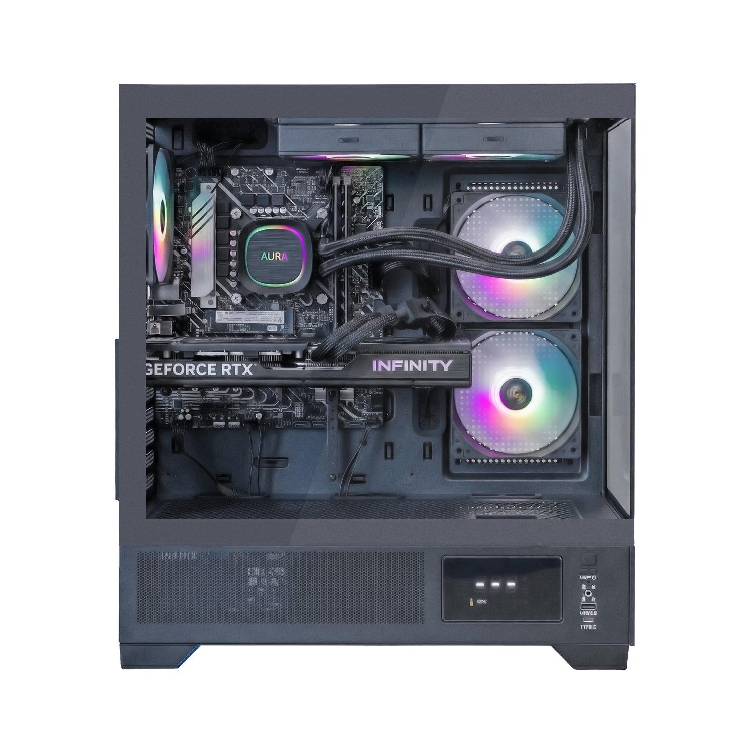 Schwarz - Entity - Entity Valkyrie RTX 5070 Gaming PC - Intel Core i7-14700F 32GB 2TB SSD - Black - 3