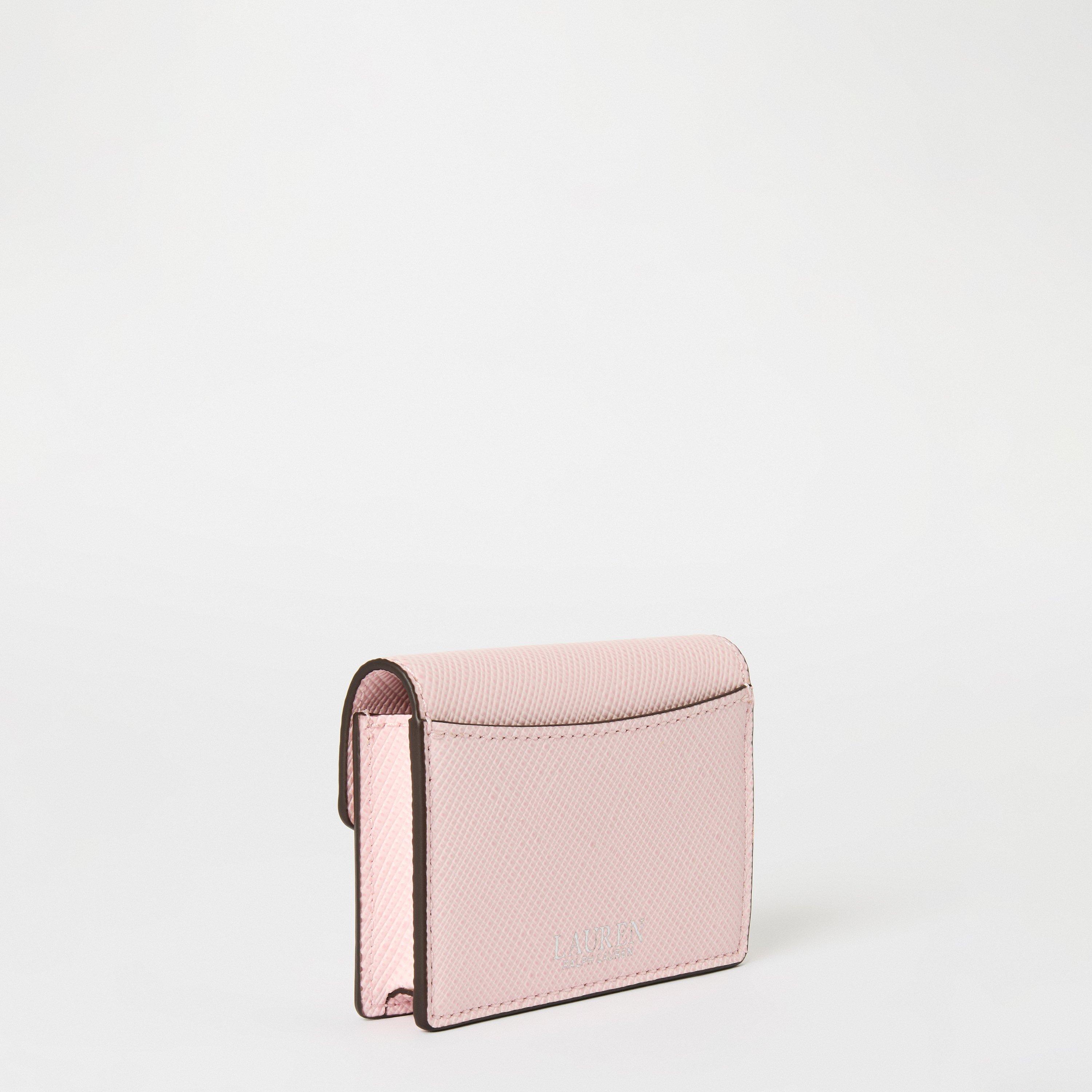 Pink - Lauren by Ralph Lauren - Women's Real Leather Trifold Wallet - 2