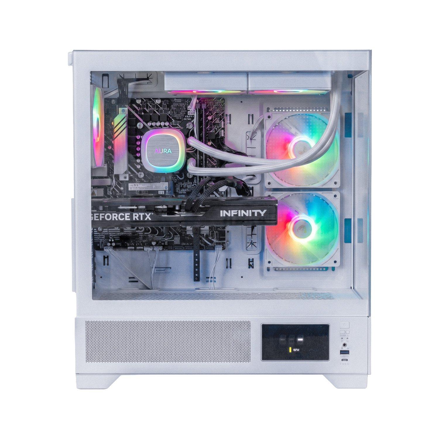 Weiß - Entity - Entity Valkyrie RTX 5070 Gaming PC - Intel Core i7-14700F 32GB 2TB SSD - White - 3