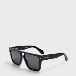 Off White Unisex Round Sunglasses, Round Style