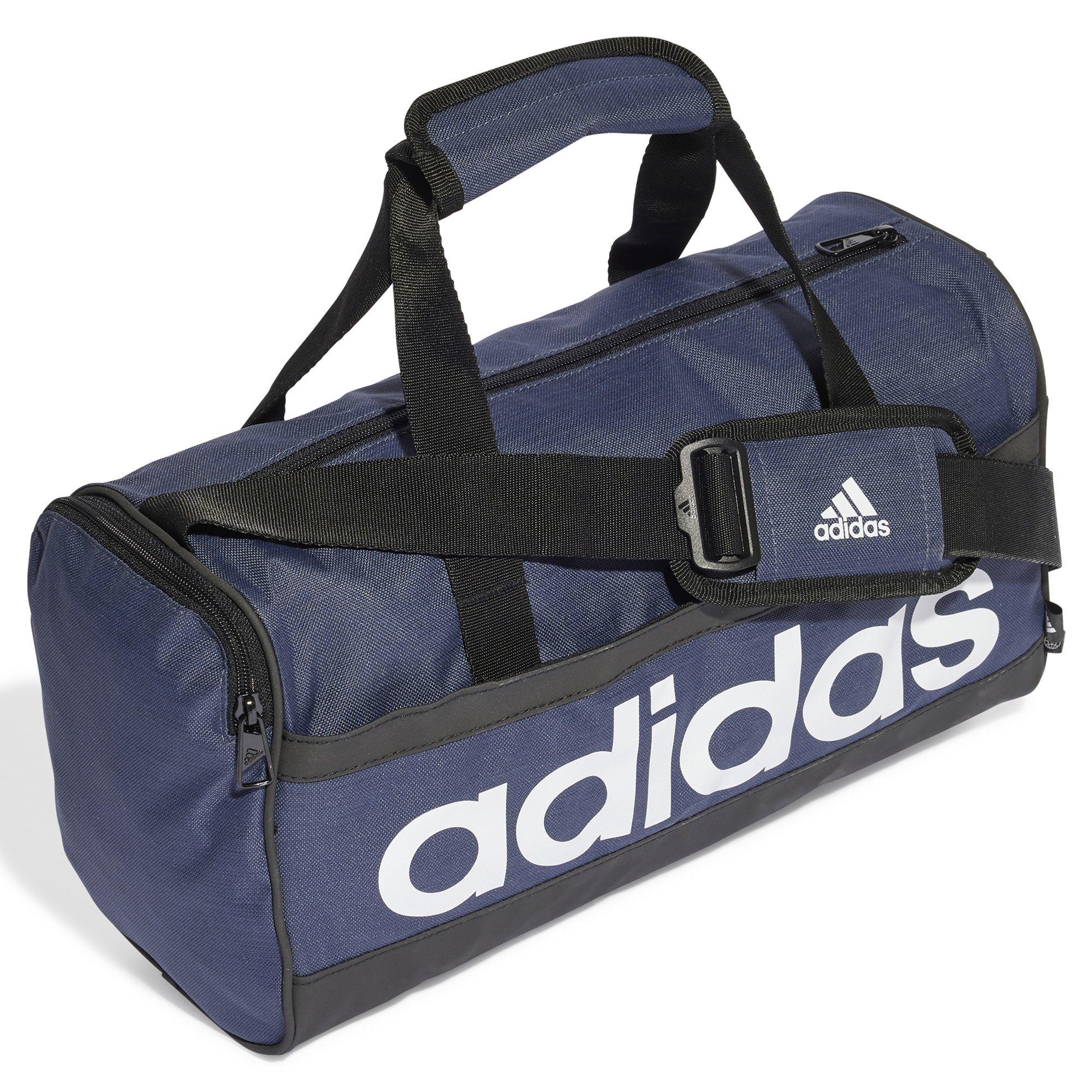 Navy/Blk/White - adidas - Essentials Linear Extra Small Duffle Bag - 3