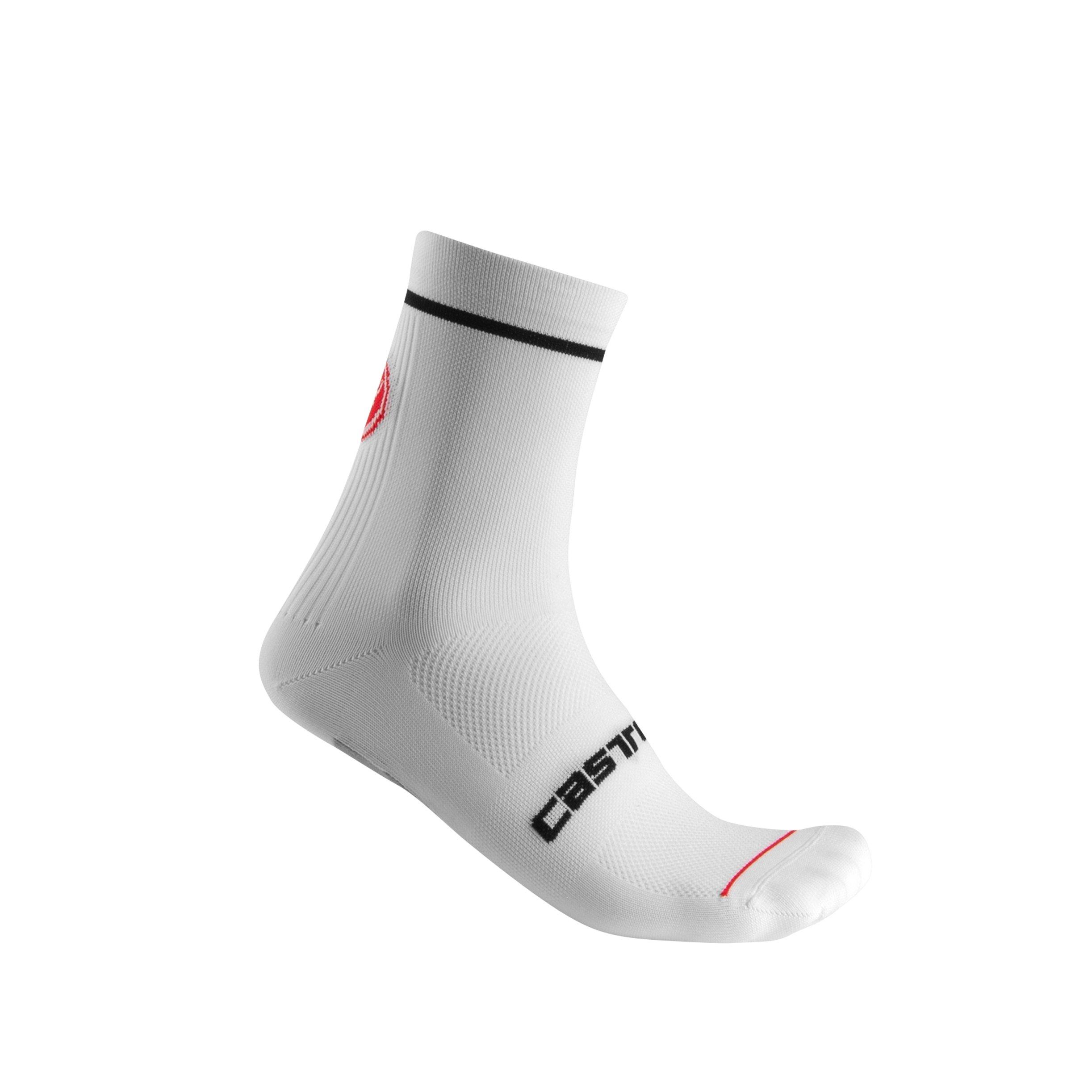Castelli Men's Entrata 13 Socks - White - L/XL