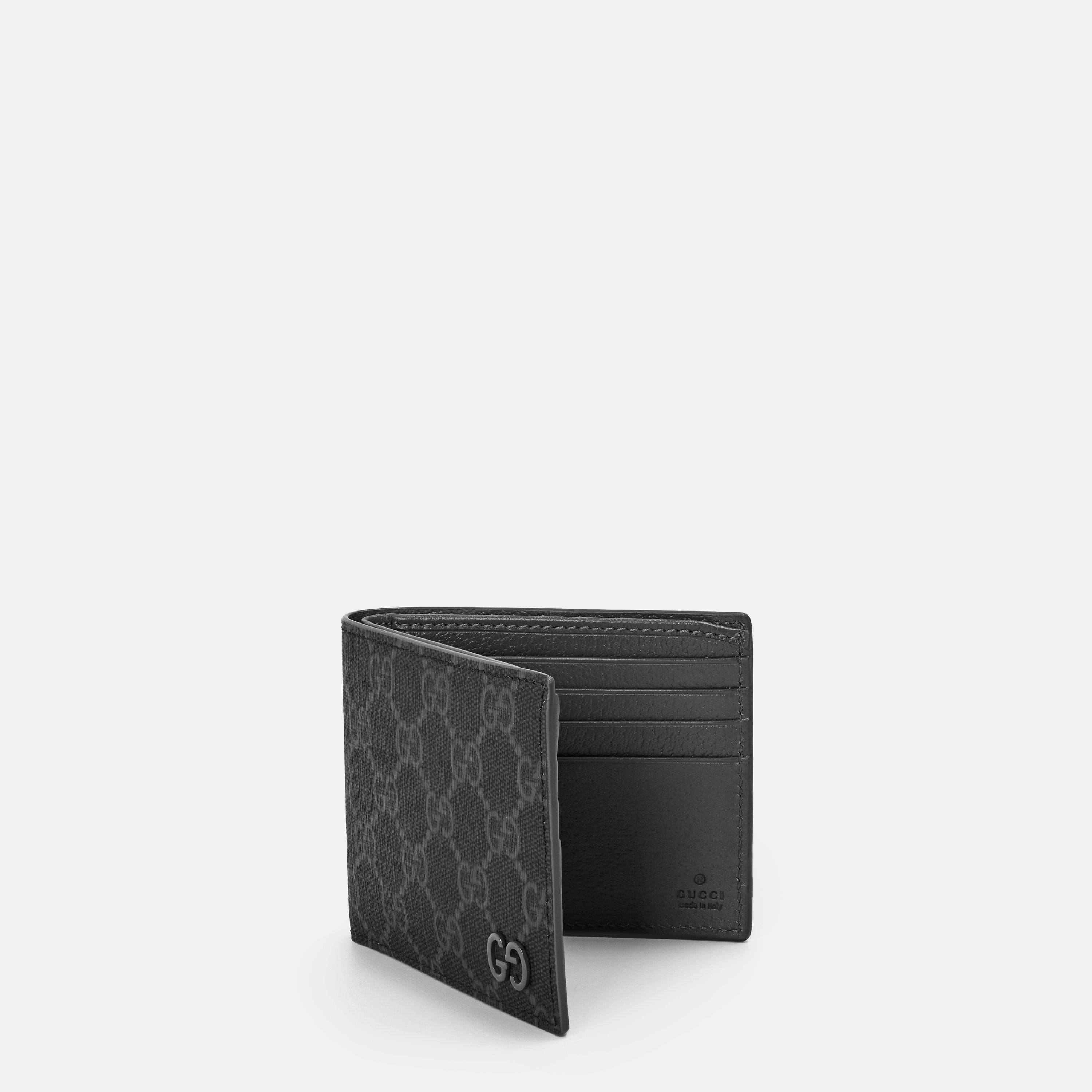 Steel/Black - Gucci - Men's Canvas GG Wallet - 6