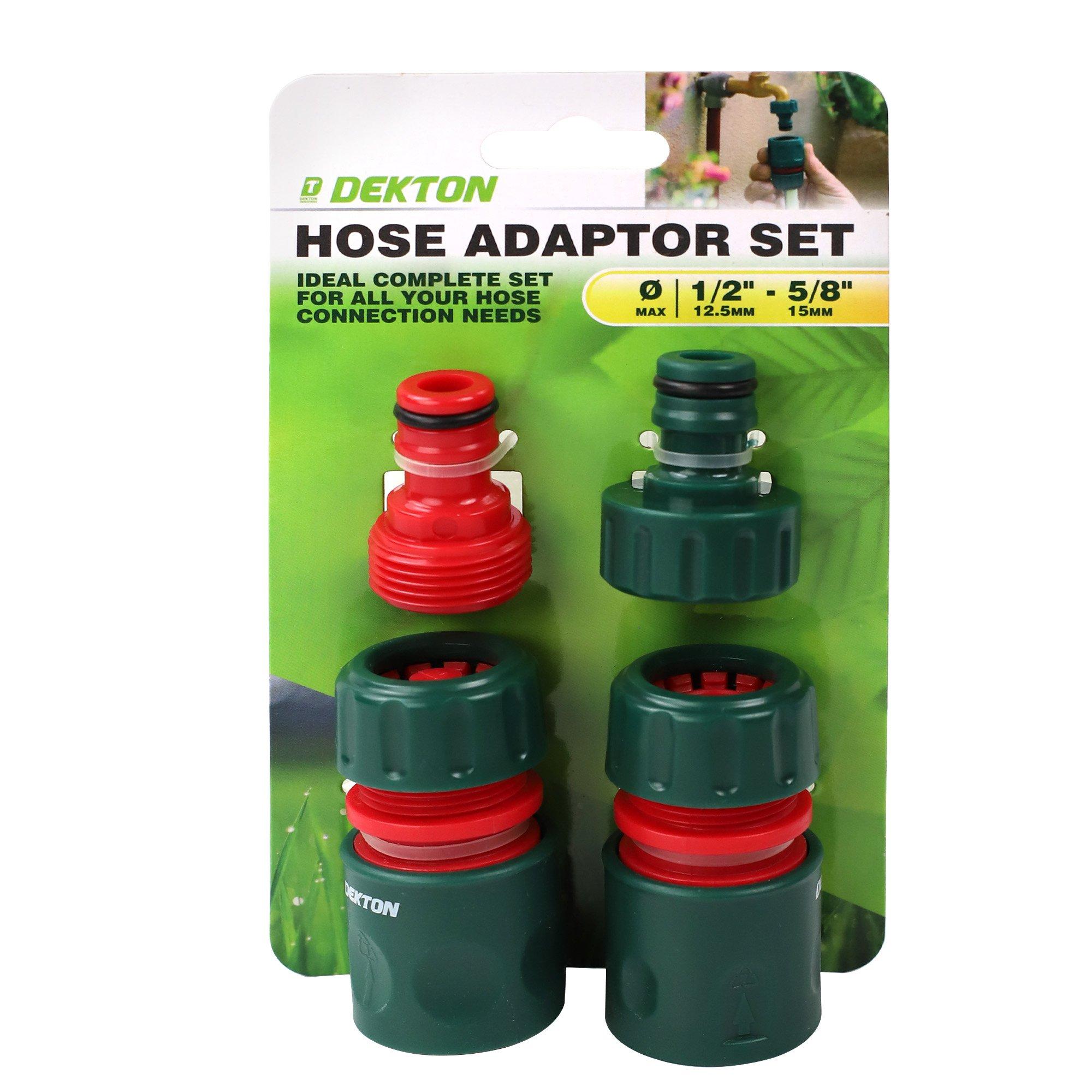 Grøn - Dekton - 4 Piece Hose Adaptor Set - 2