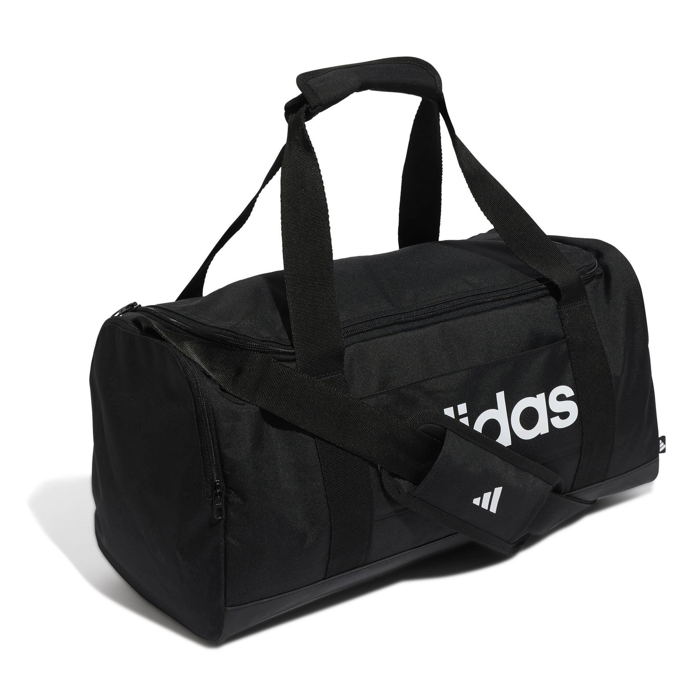 Black/Blk/White - adidas - Essentials Logo Small Duffle Bag - 3
