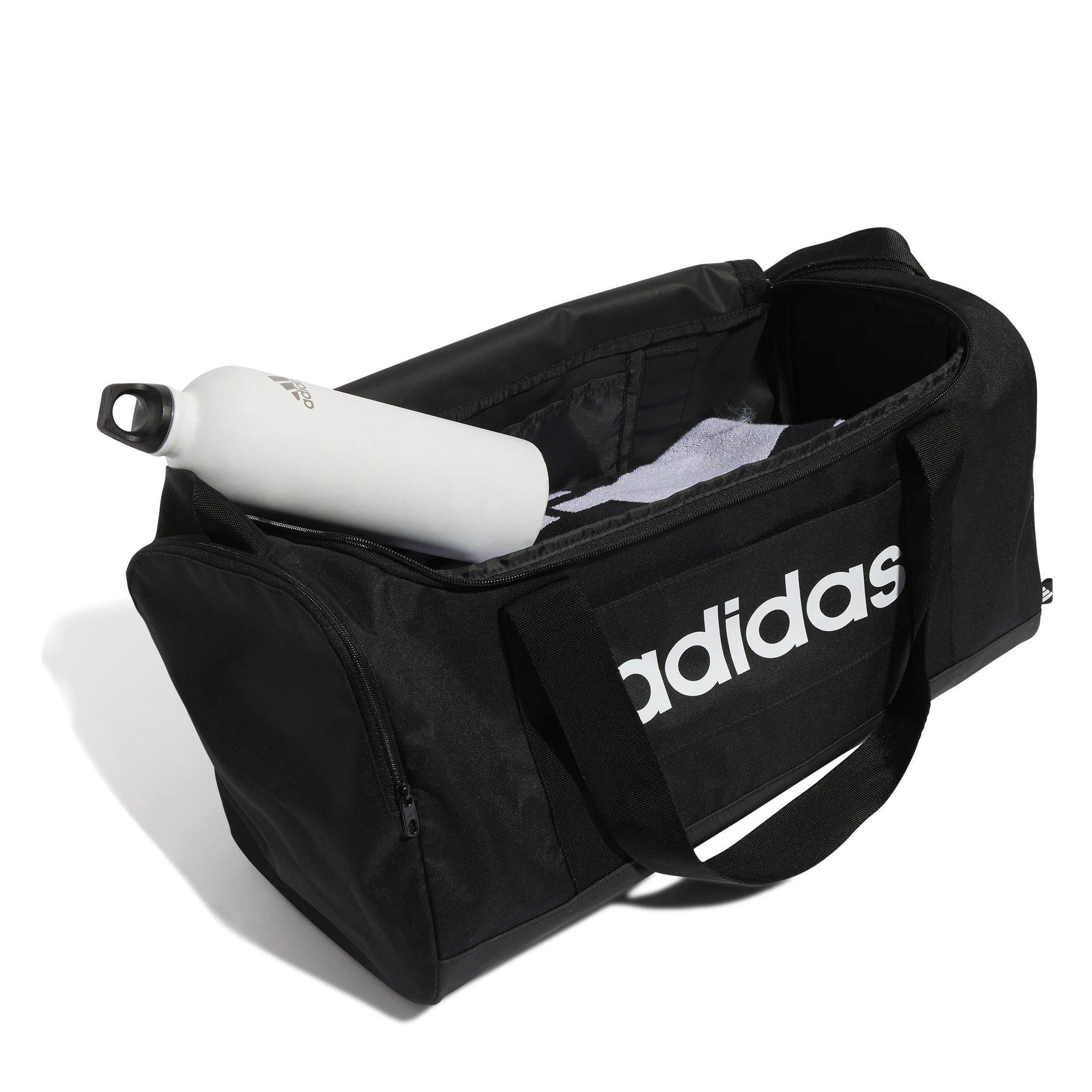 Black/Blk/White - adidas - Essentials Logo Small Duffle Bag - 4
