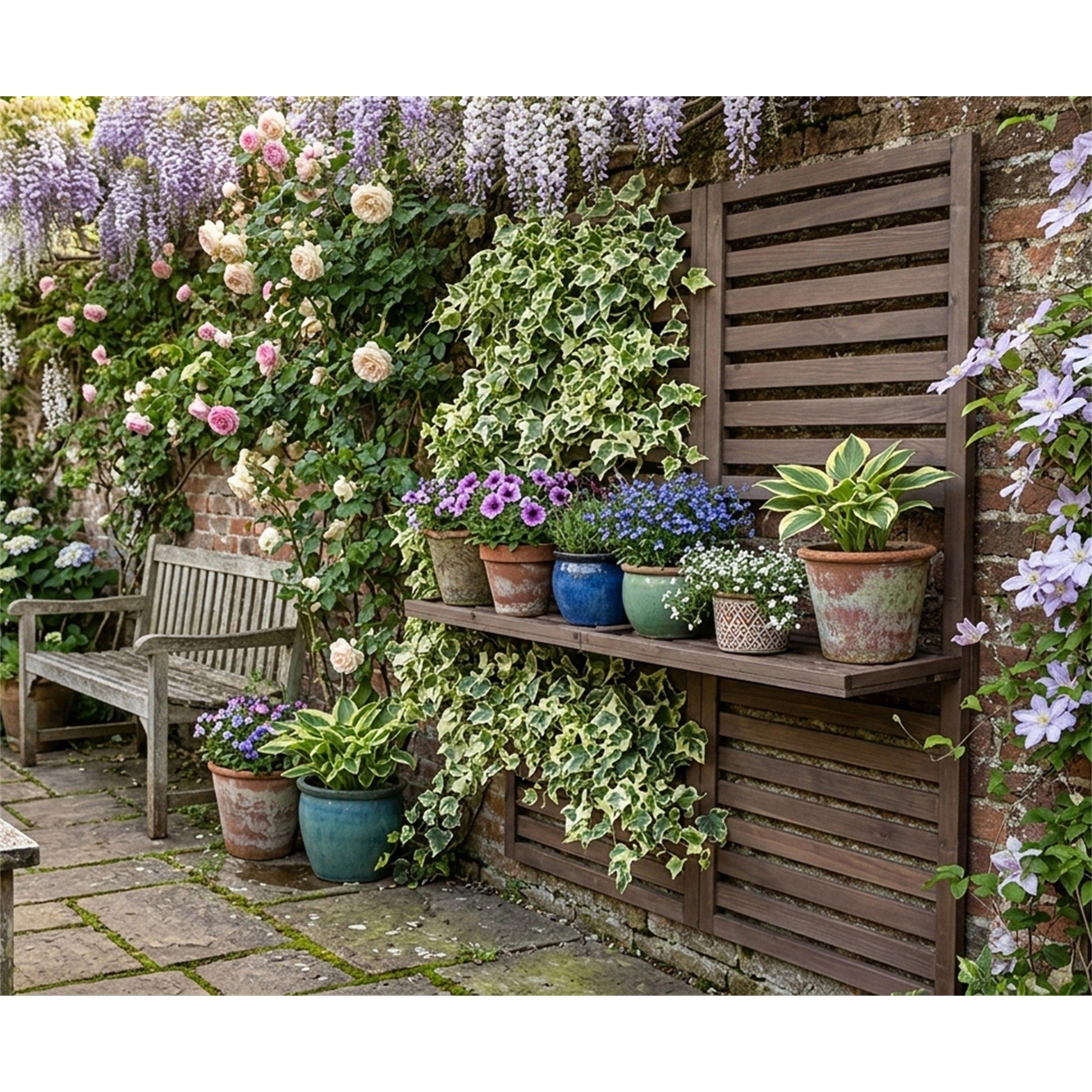 Pine - Linea - Wall Plant Shlelf 63 - 6