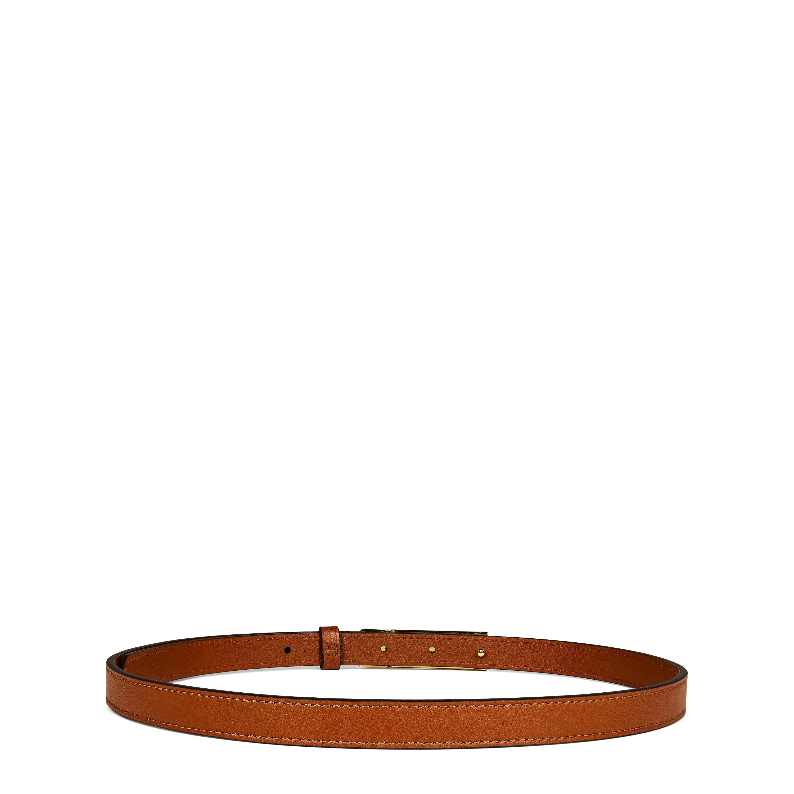Lauren Tan - Lauren by Ralph Lauren - Logo Plaque Skinny Belt - 3