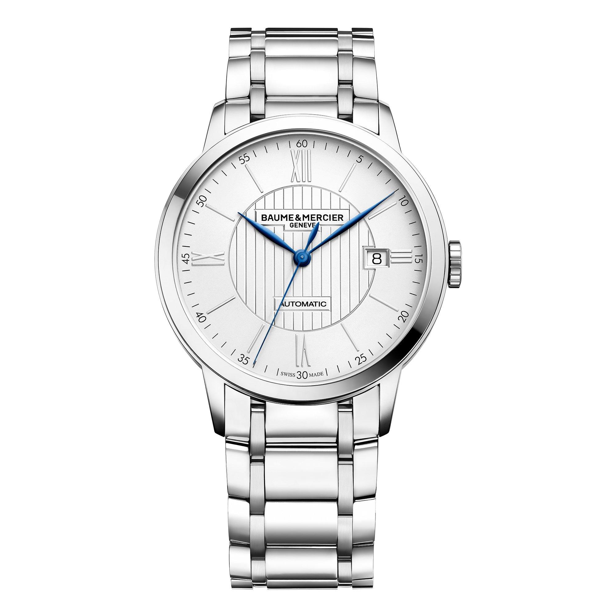 Silver - Baume and Mercier - Men's Classima Automatic Analogue Watch