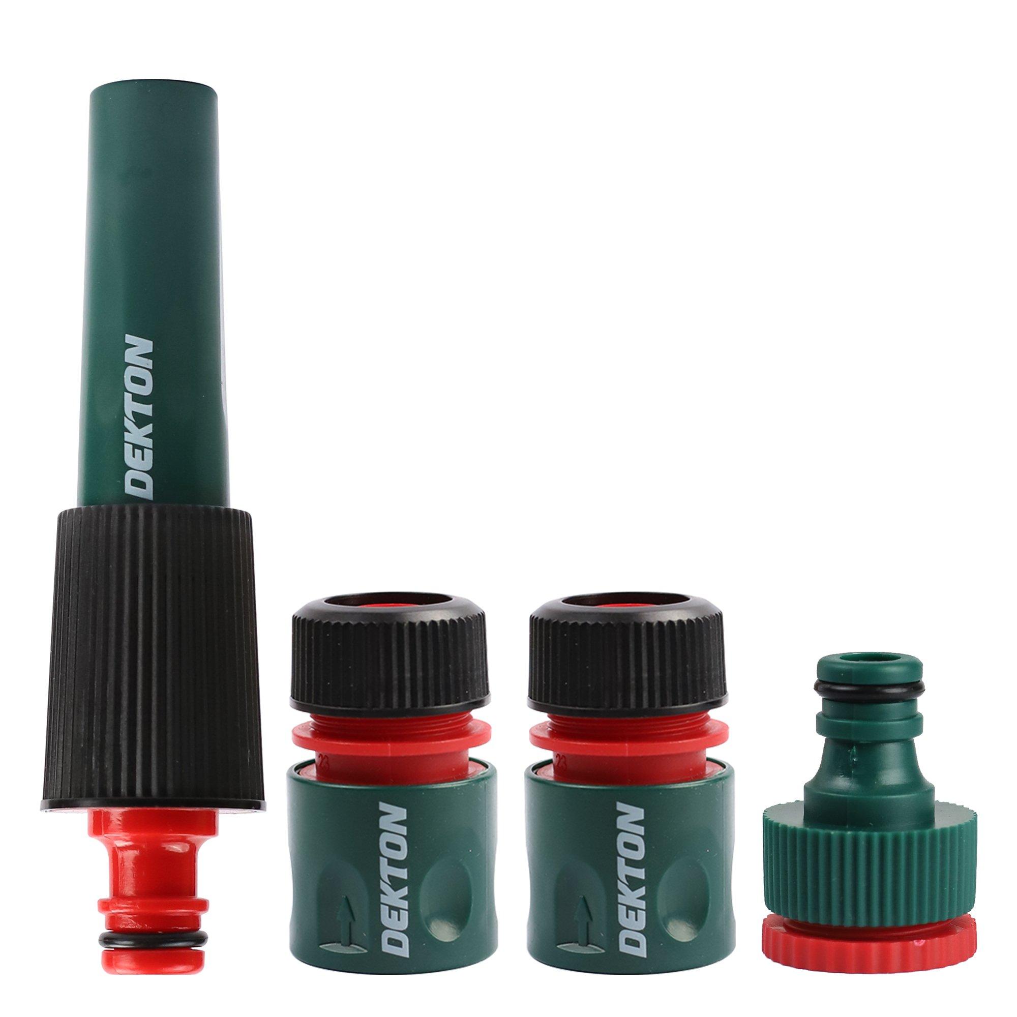 Dekton  4 Piece Hose Nozzle Kit - Green