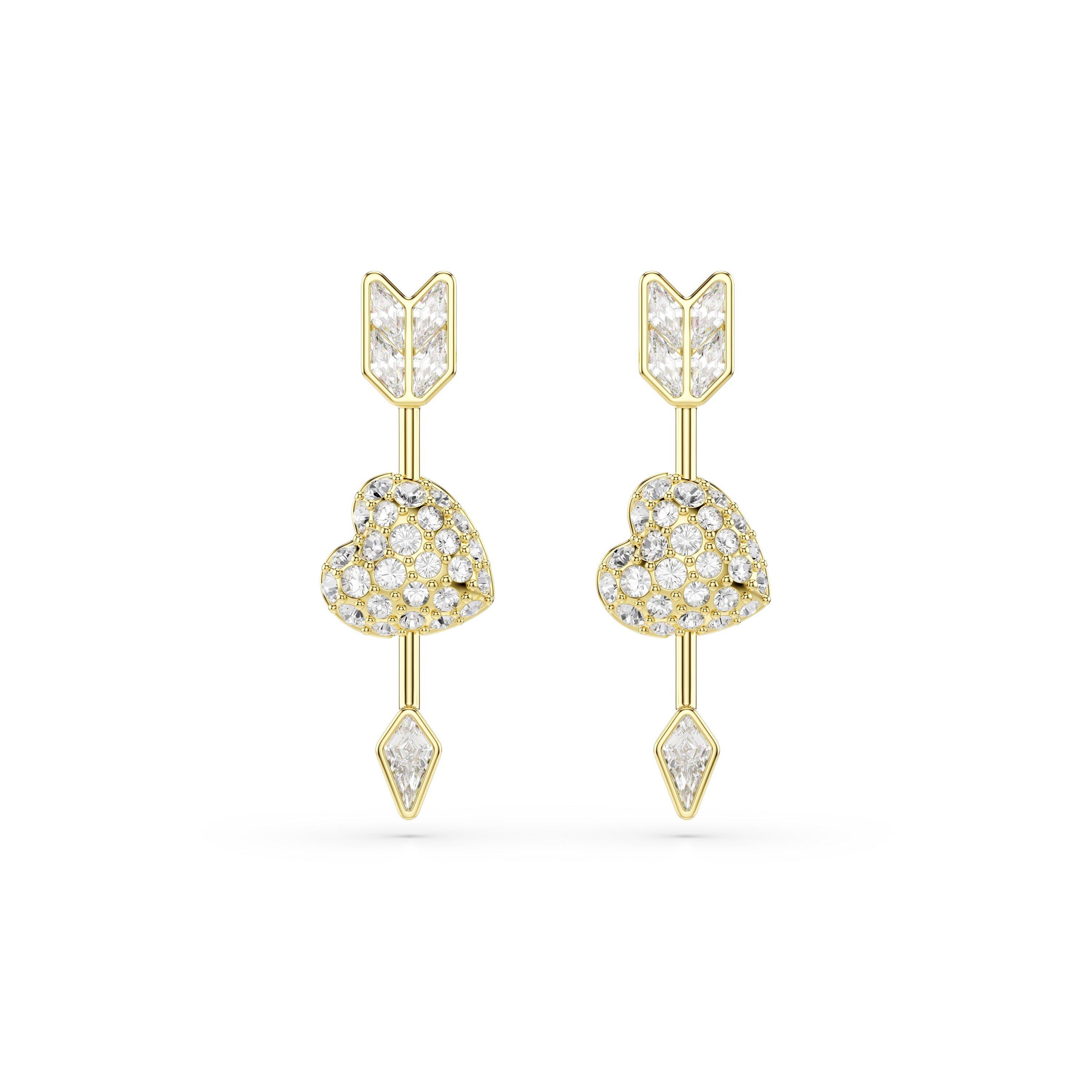 Swarovski Women's Idyllia Drop Earrings - WHI/GOS