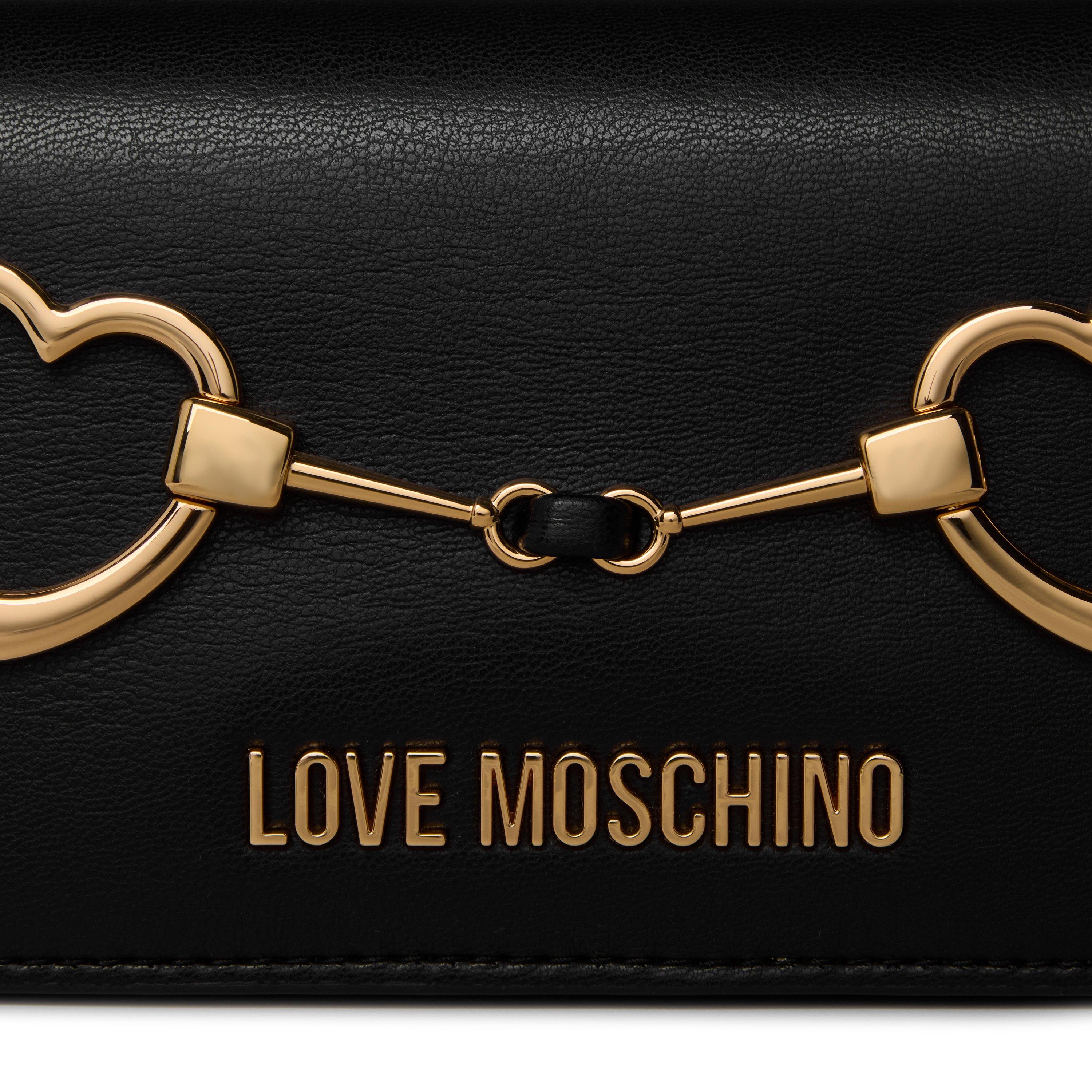 BLACK - Love Moschino - Logo Crossbody Bag - 4