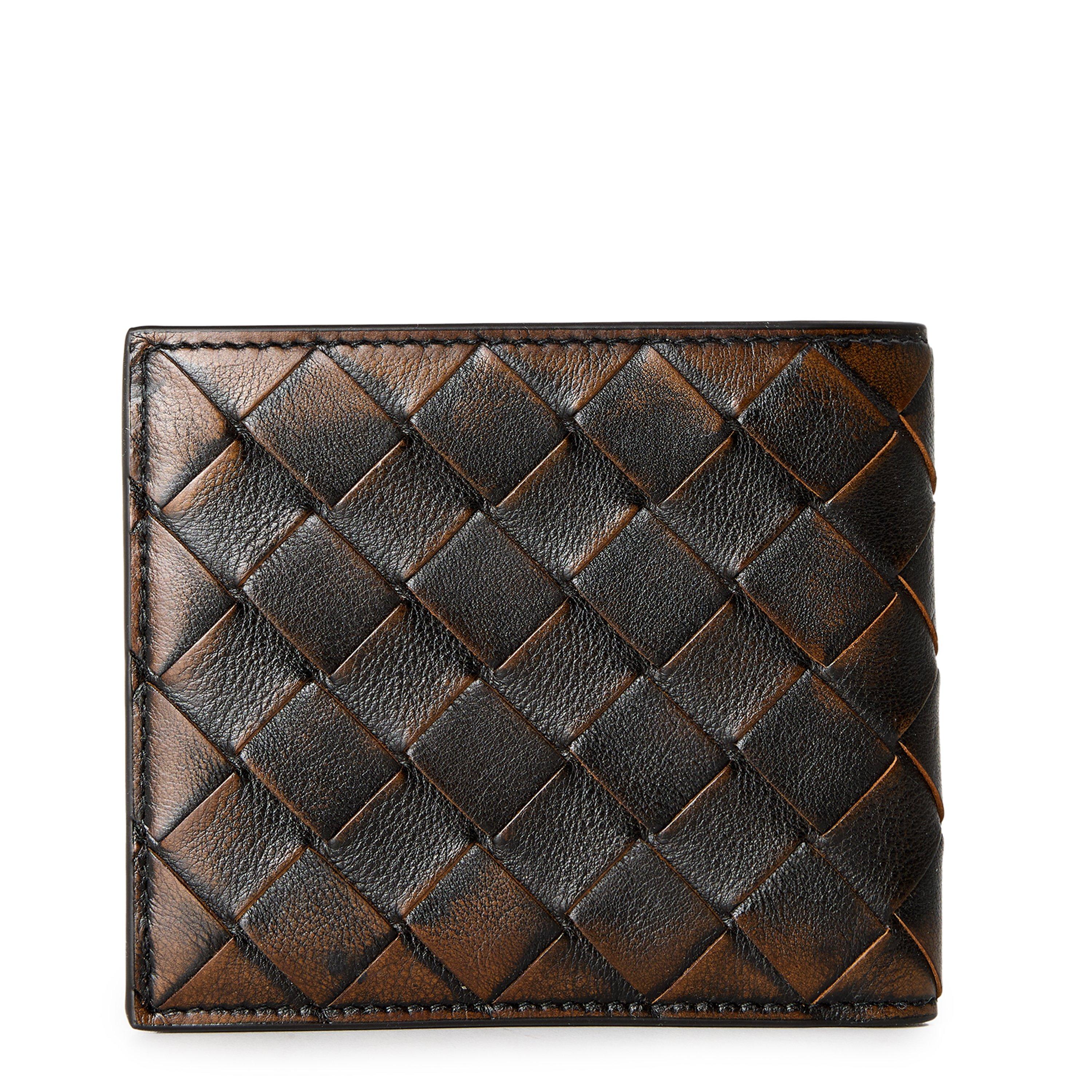 Black/Brown - Bottega Veneta - BV Bifold Wallet Sn64 - 2